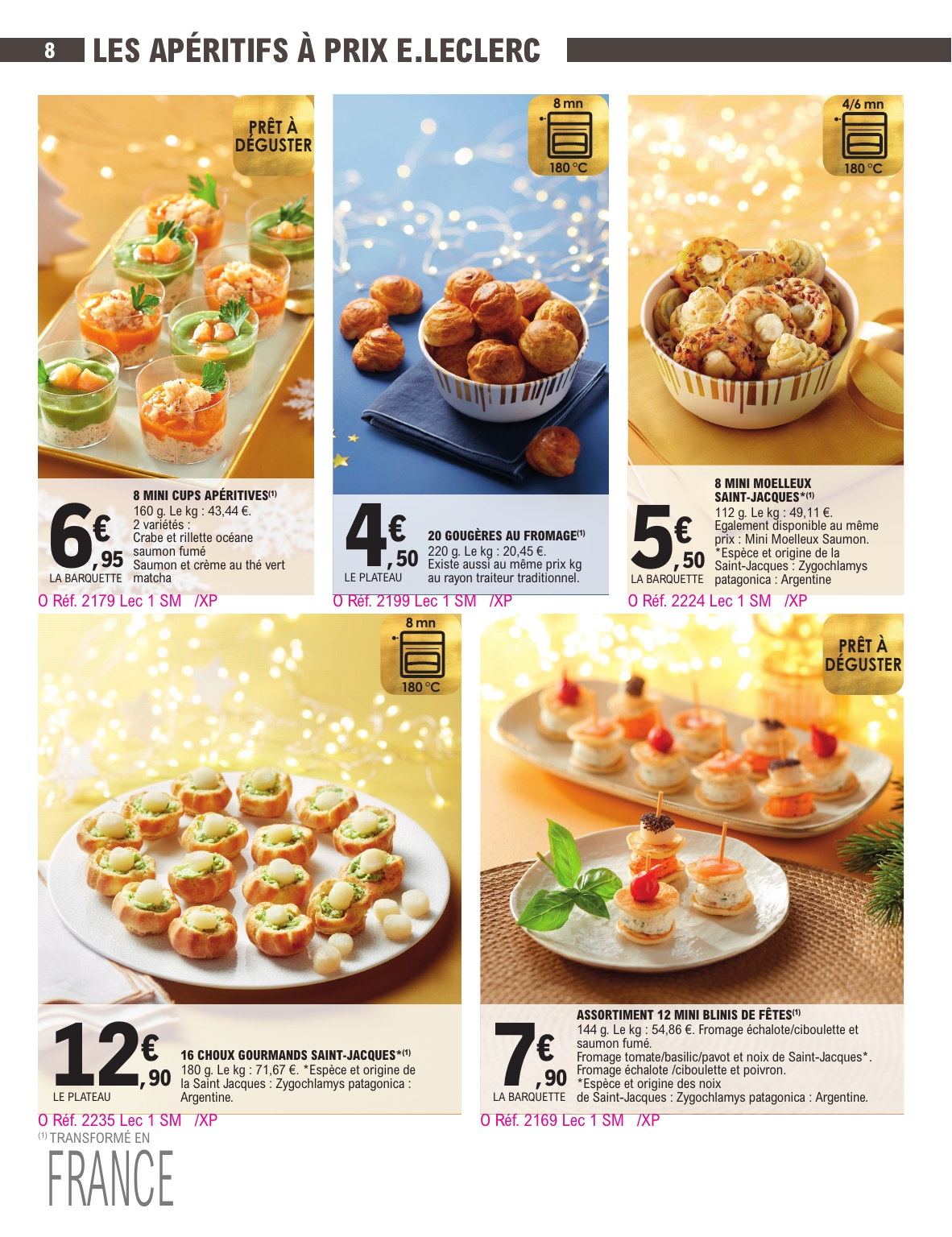 e-leclerc - Catalogue E.Leclerc - Carte Traiteur valable du 18/11 au 31/12 - page: 8