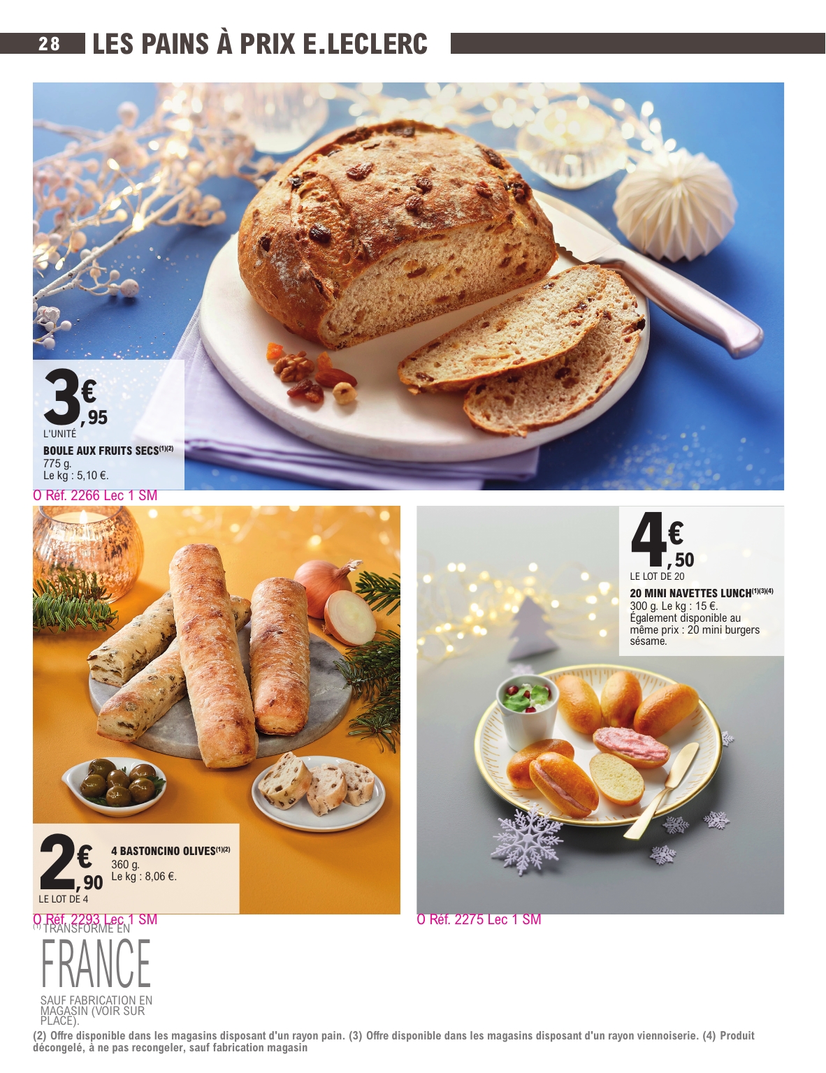 e-leclerc - Catalogue E.Leclerc - Carte Traiteur valable du 18/11 au 31/12 - page: 28