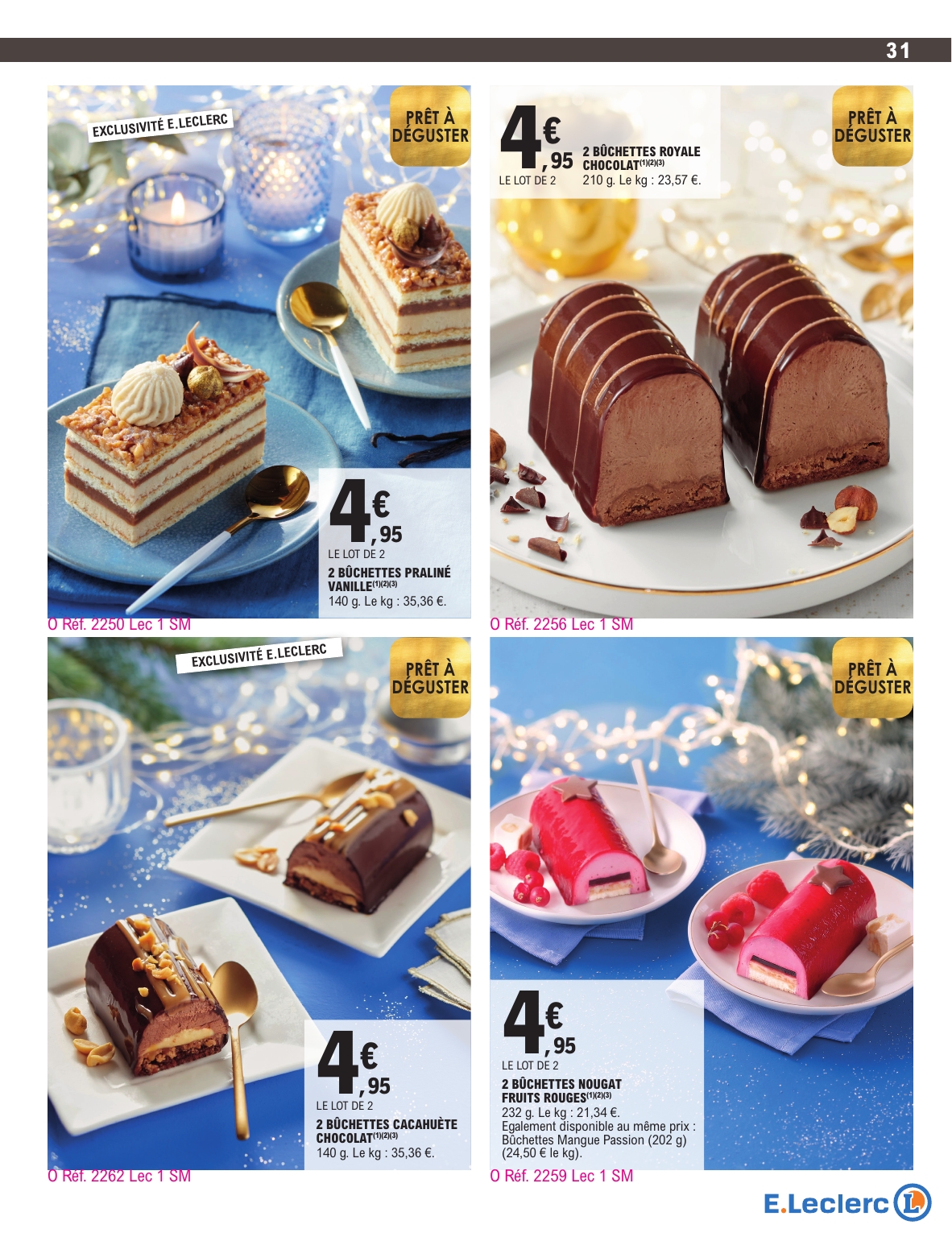 e-leclerc - Catalogue E.Leclerc - Carte Traiteur valable du 18/11 au 31/12 - page: 31