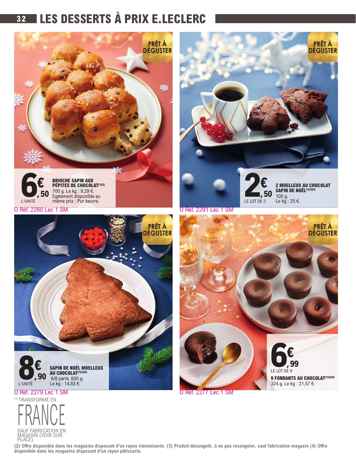 e-leclerc - Catalogue E.Leclerc - Carte Traiteur valable du 18/11 au 31/12 - page: 32
