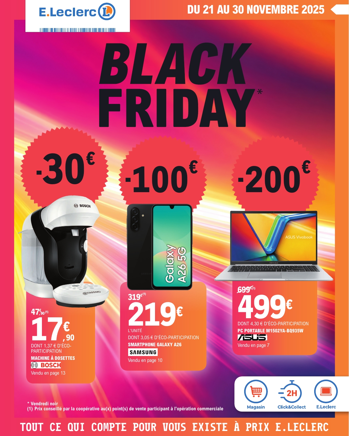 e-leclerc - Catalogue E.Leclerc - Black Friday valable du 21/11 au 30/11