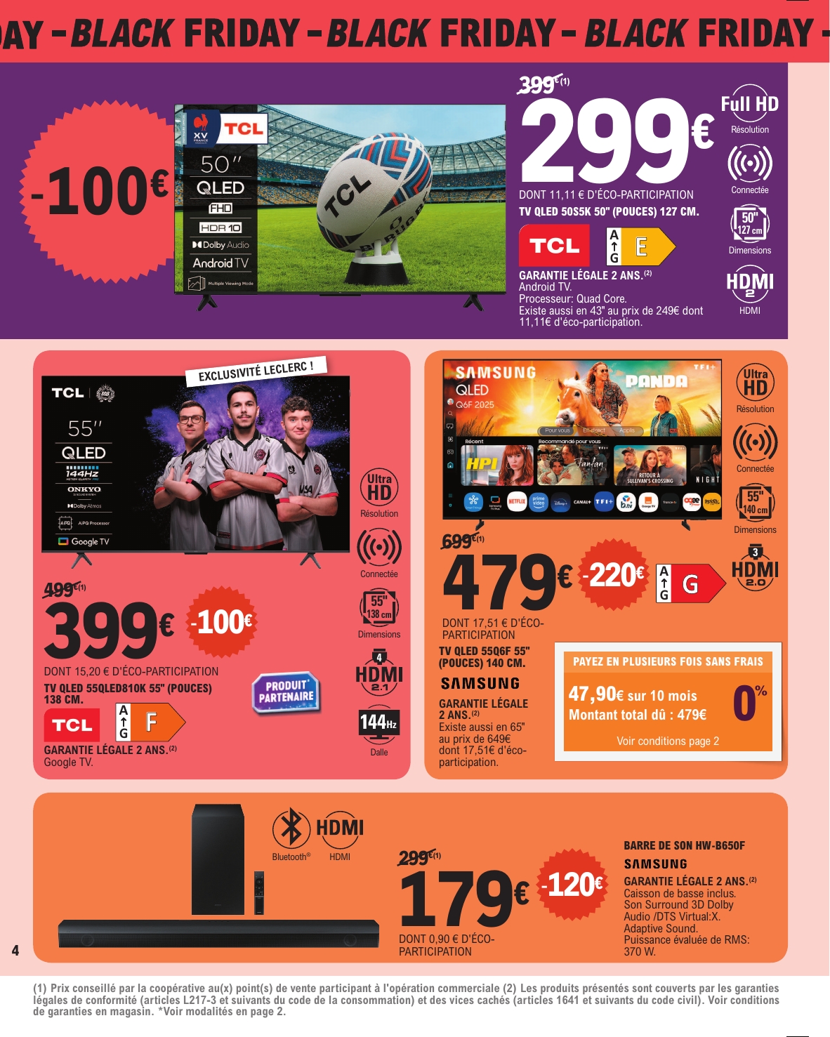 e-leclerc - Catalogue E.Leclerc - Black Friday valable du 21/11 au 30/11 - page: 4