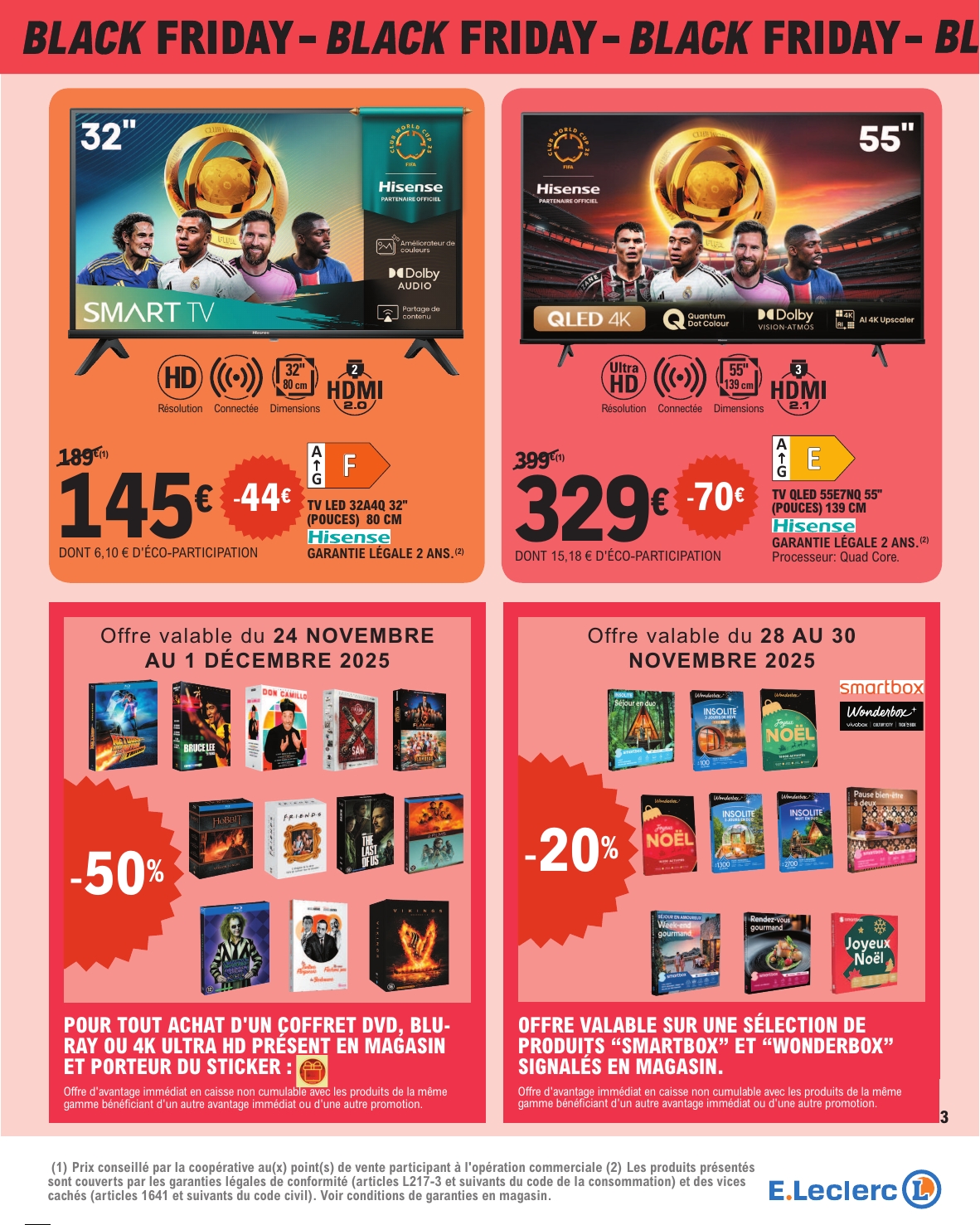 e-leclerc - Catalogue E.Leclerc - Black Friday valable du 21/11 au 30/11 - page: 3