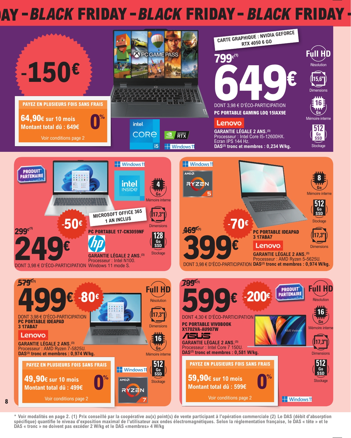 e-leclerc - Catalogue E.Leclerc - Black Friday valable du 21/11 au 30/11 - page: 8