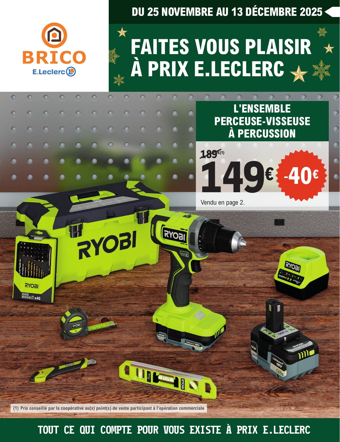 e-leclerc - Catalogue E.Leclerc - Brico valable du 25/11 au 13/12