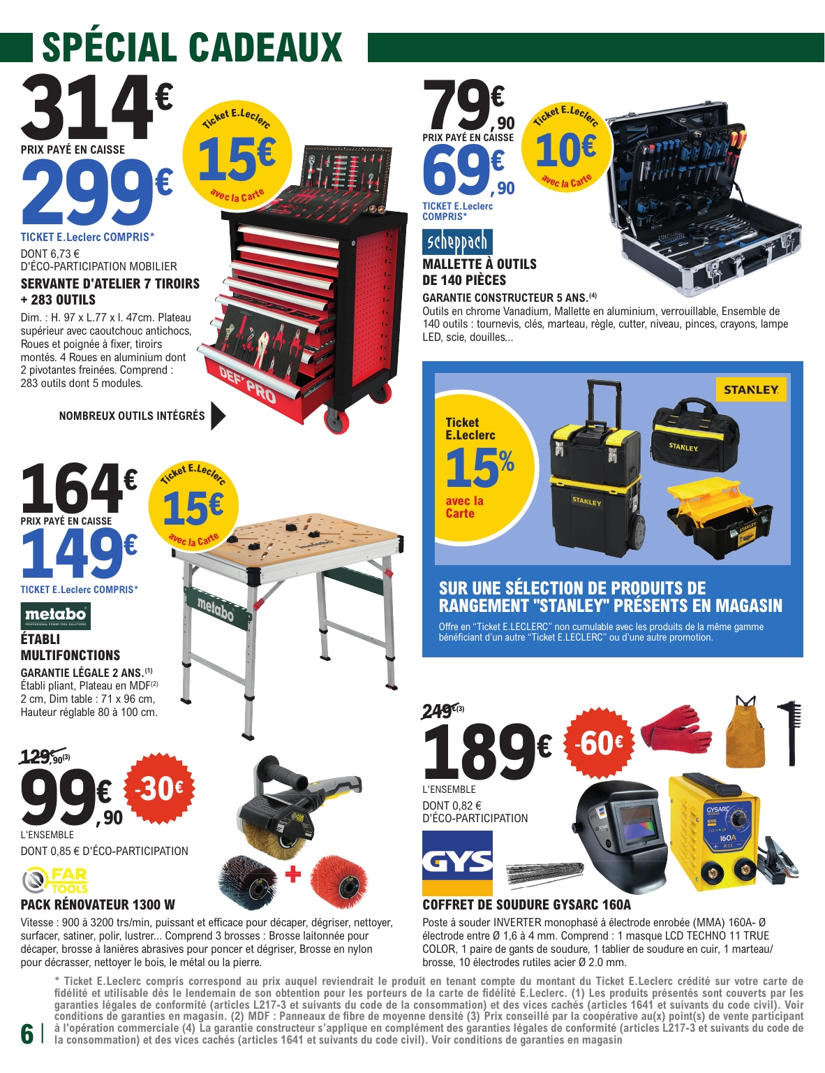e-leclerc - Catalogue E.Leclerc - Brico valable du 25/11 au 13/12 - page: 6