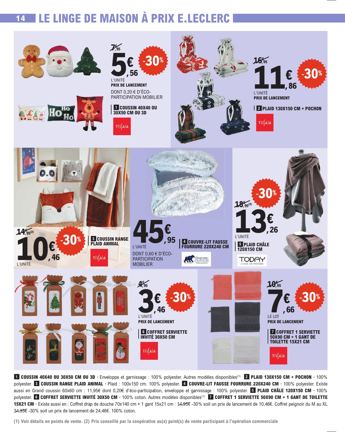 e-leclerc - Catalogue E.Leclerc valable du 25/11 au 06/12 - page: 14