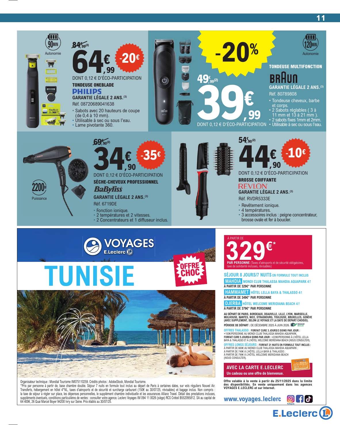 e-leclerc - Catalogue E.Leclerc valable du 25/11 au 06/12 - page: 11