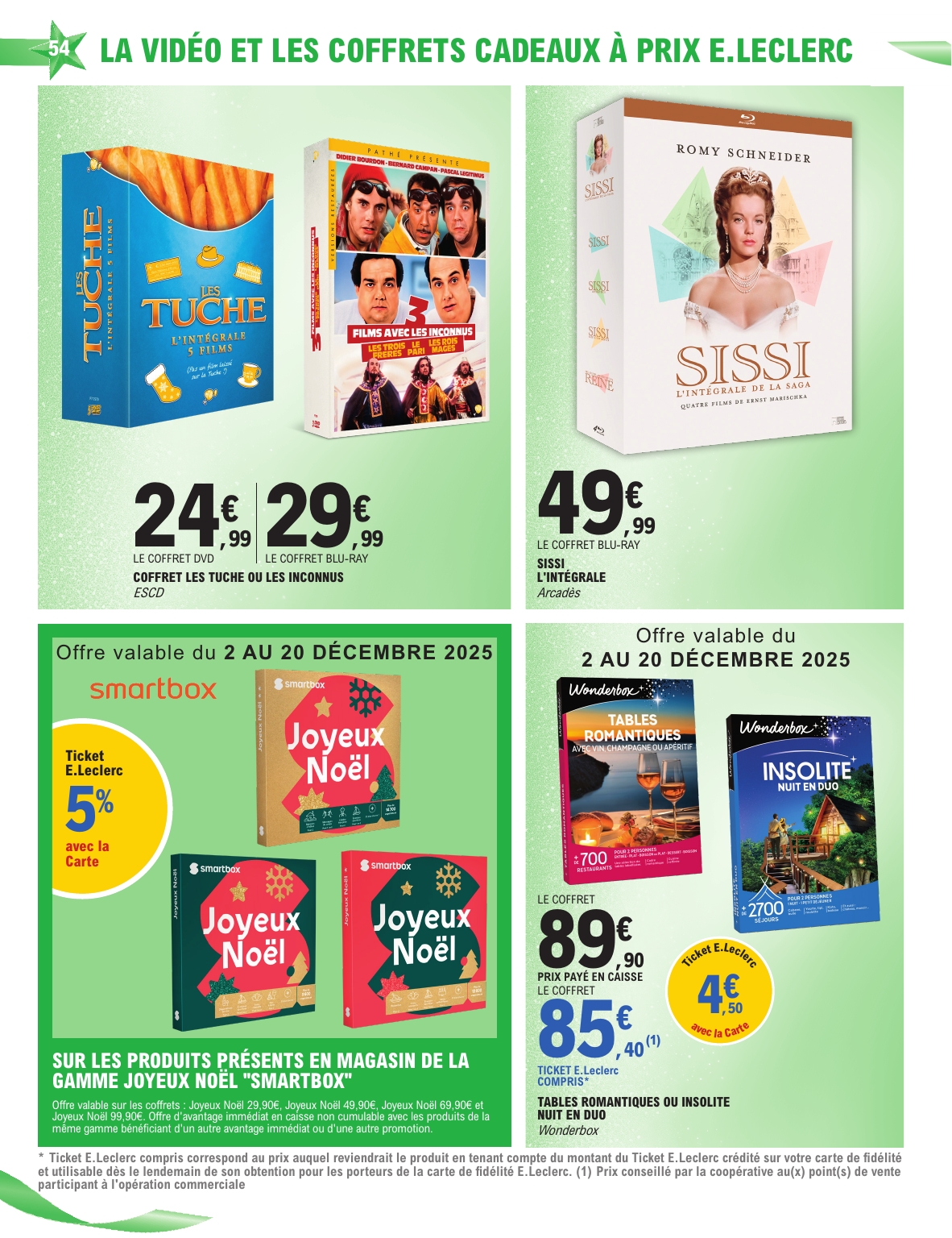 e-leclerc - Catalogue E.Leclerc - Cadeaux valable du 02/12 au 20/12 - page: 54