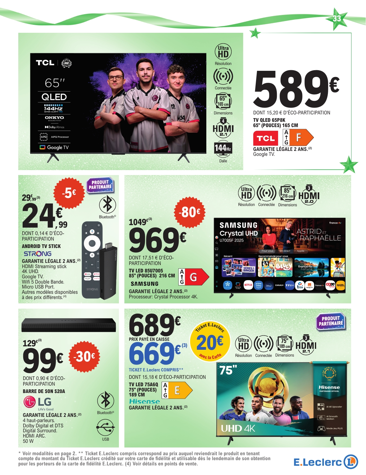 e-leclerc - Catalogue E.Leclerc - Cadeaux valable du 02/12 au 20/12 - page: 33