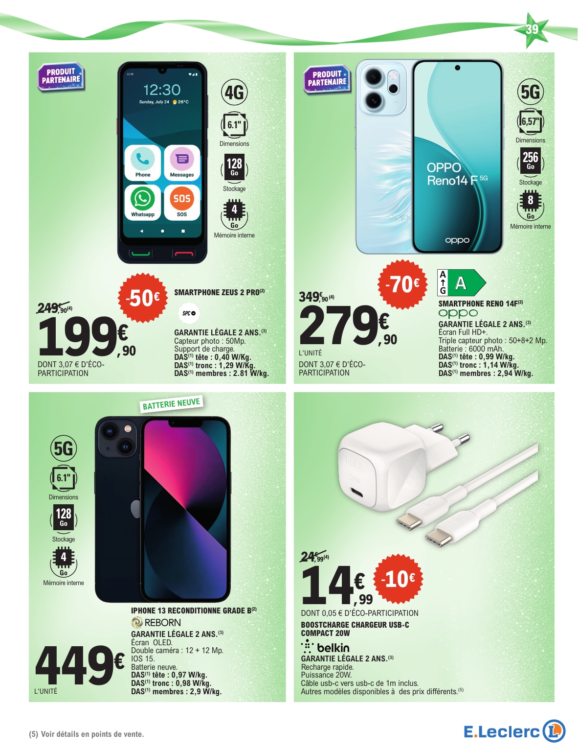 e-leclerc - Catalogue E.Leclerc - Cadeaux valable du 02/12 au 20/12 - page: 39