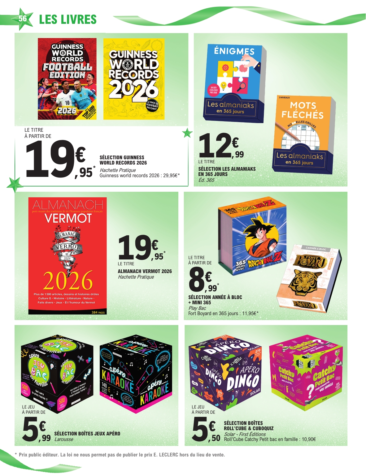 e-leclerc - Catalogue E.Leclerc - Cadeaux valable du 02/12 au 20/12 - page: 56