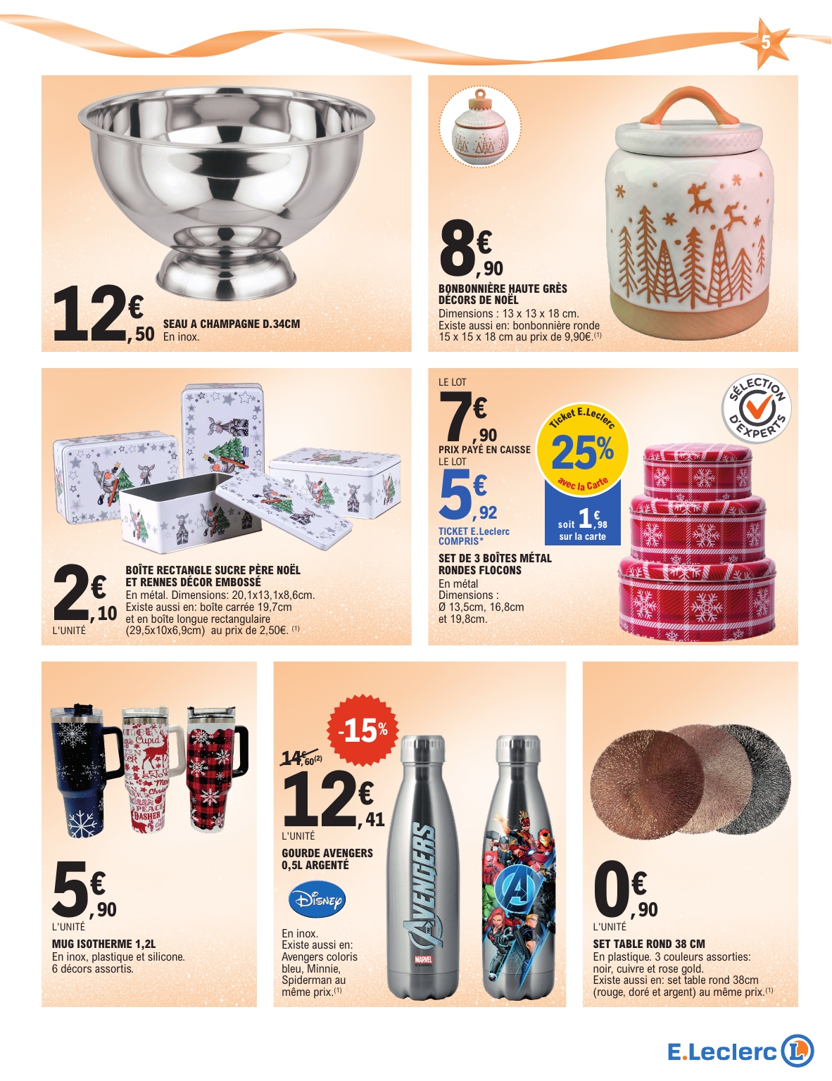 e-leclerc - Catalogue E.Leclerc - Cadeaux valable du 02/12 au 20/12 - page: 5
