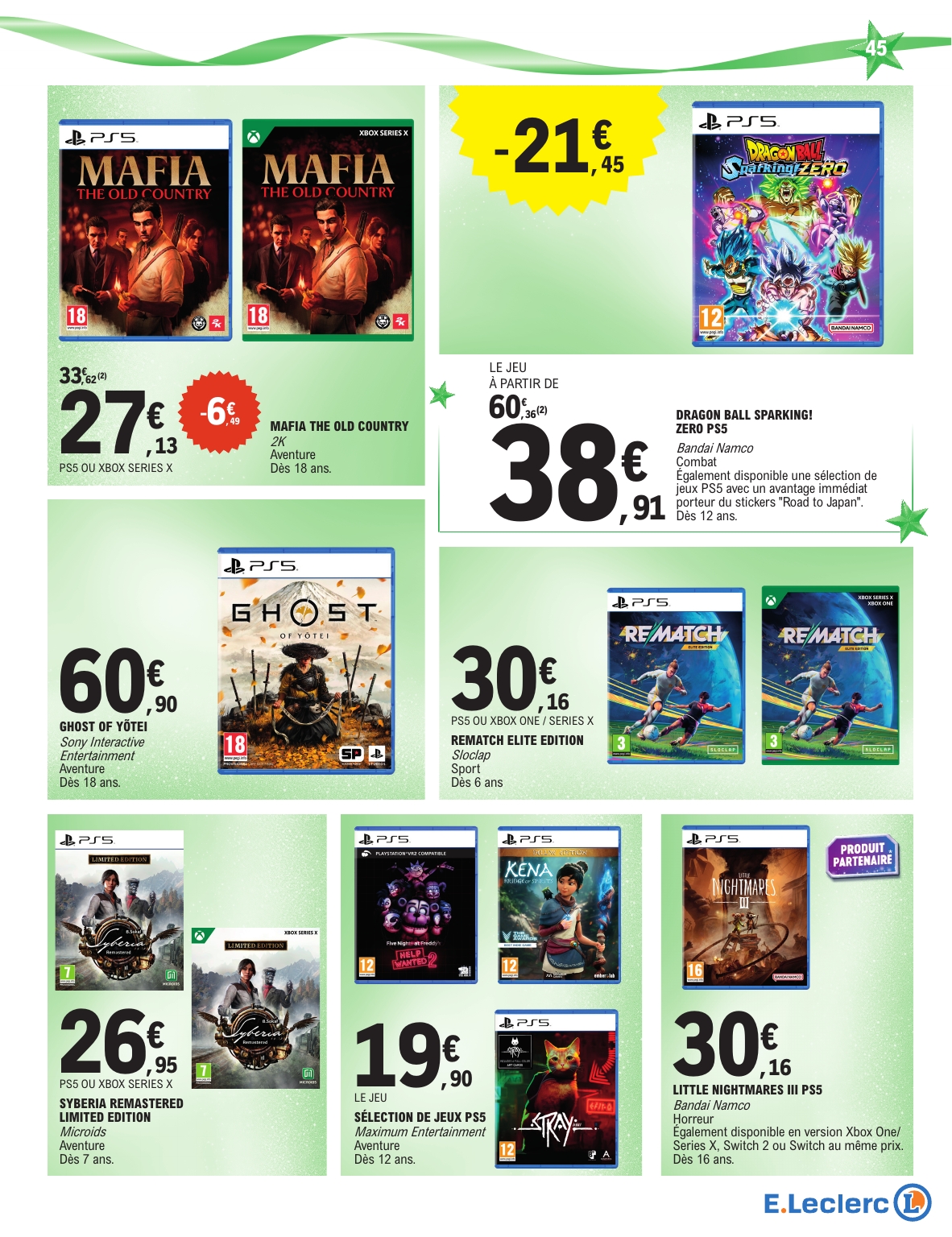 e-leclerc - Catalogue E.Leclerc - Cadeaux valable du 02/12 au 20/12 - page: 45