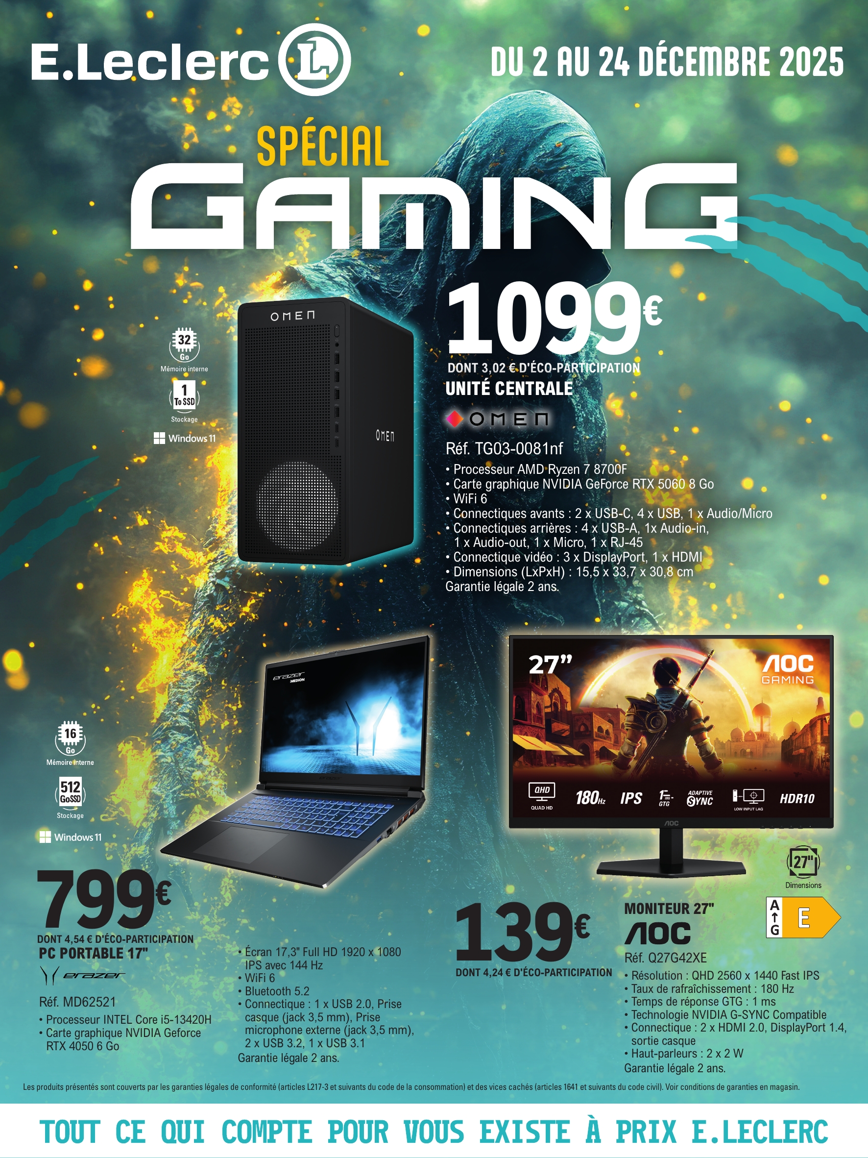 e-leclerc - Catalogue E.Leclerc - Gaming valable du 02/12 au 24/12