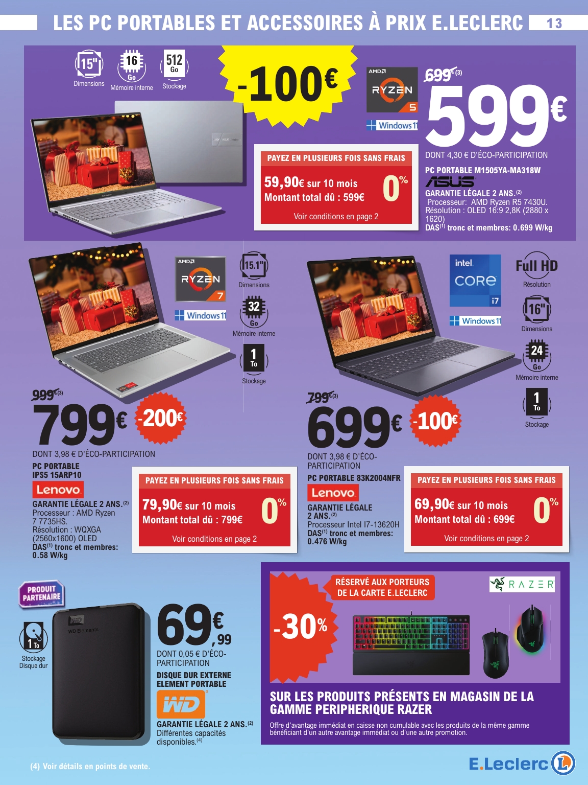 e-leclerc - Catalogue E.Leclerc - High-Tech valable du 02/12 au 24/12 - page: 13