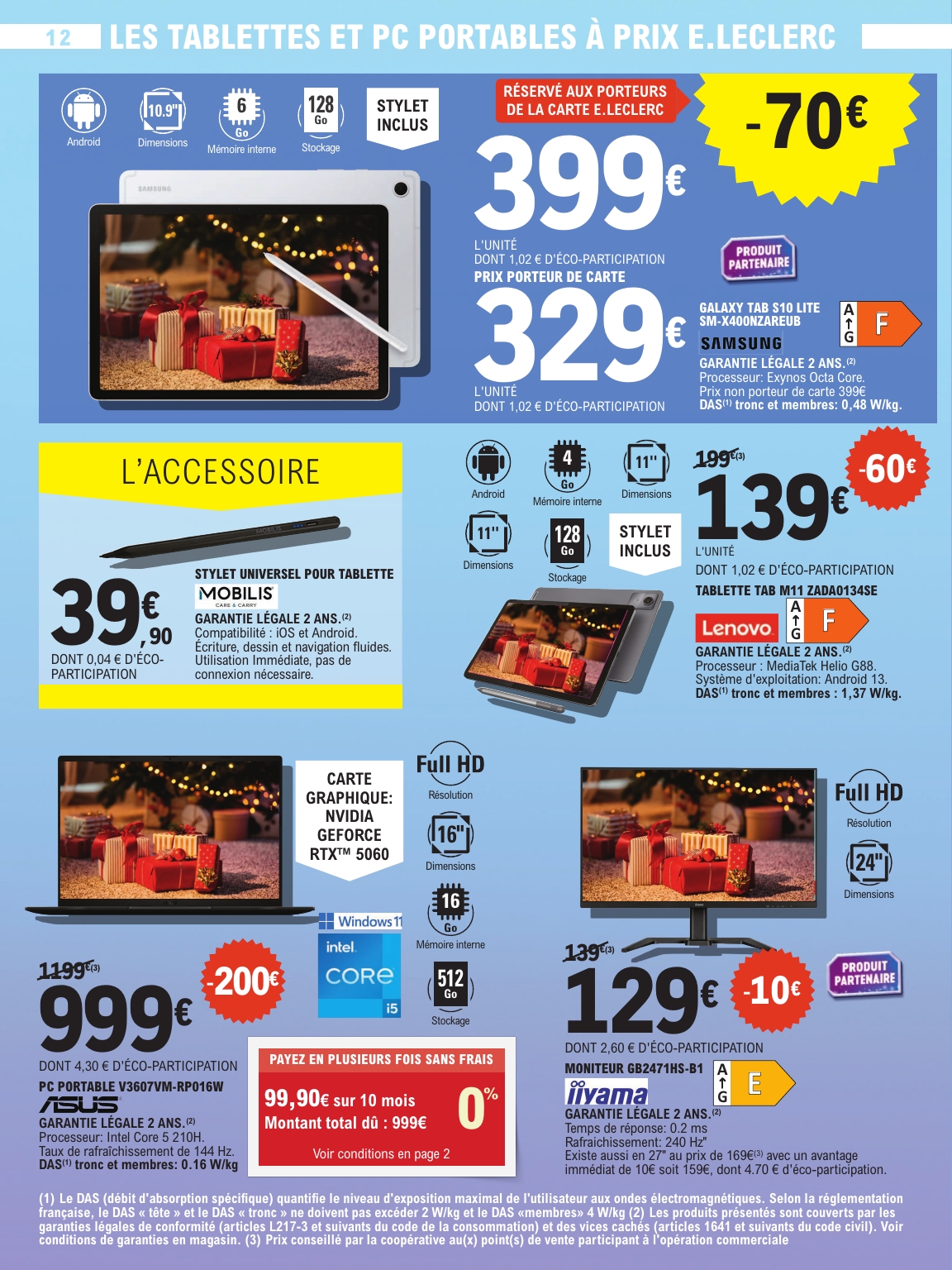 e-leclerc - Catalogue E.Leclerc - High-Tech valable du 02/12 au 24/12 - page: 12