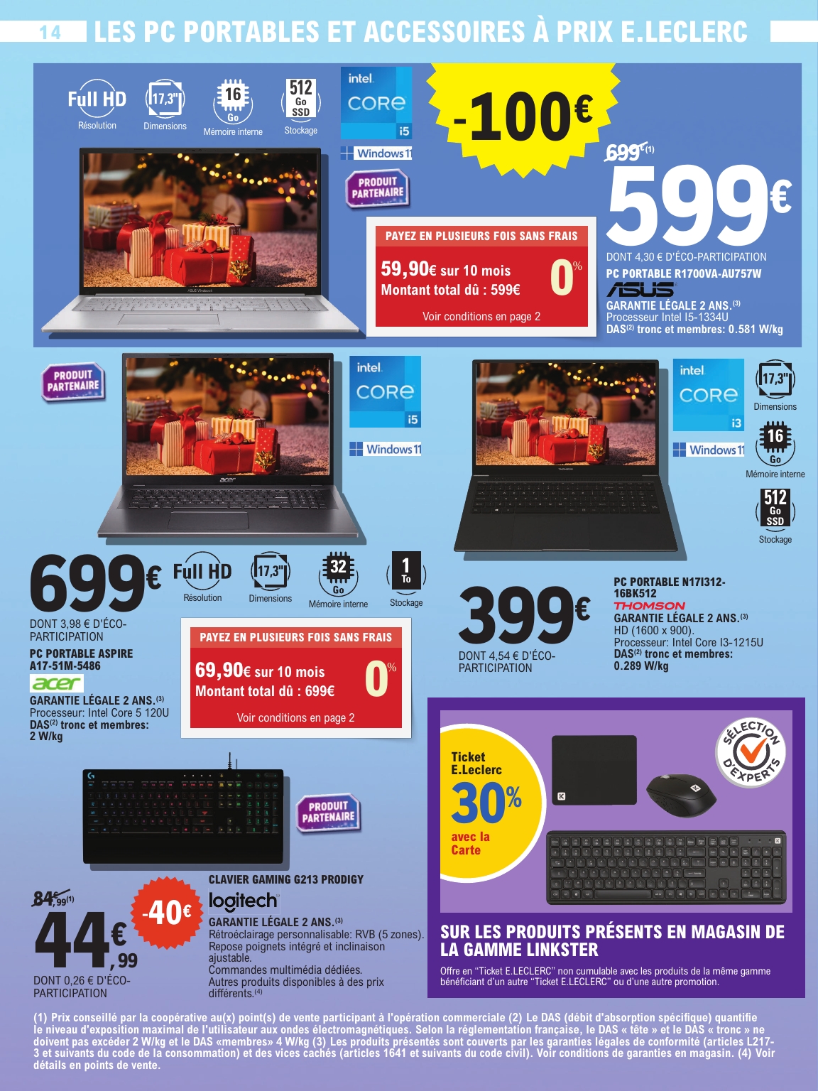 e-leclerc - Catalogue E.Leclerc - High-Tech valable du 02/12 au 24/12 - page: 14