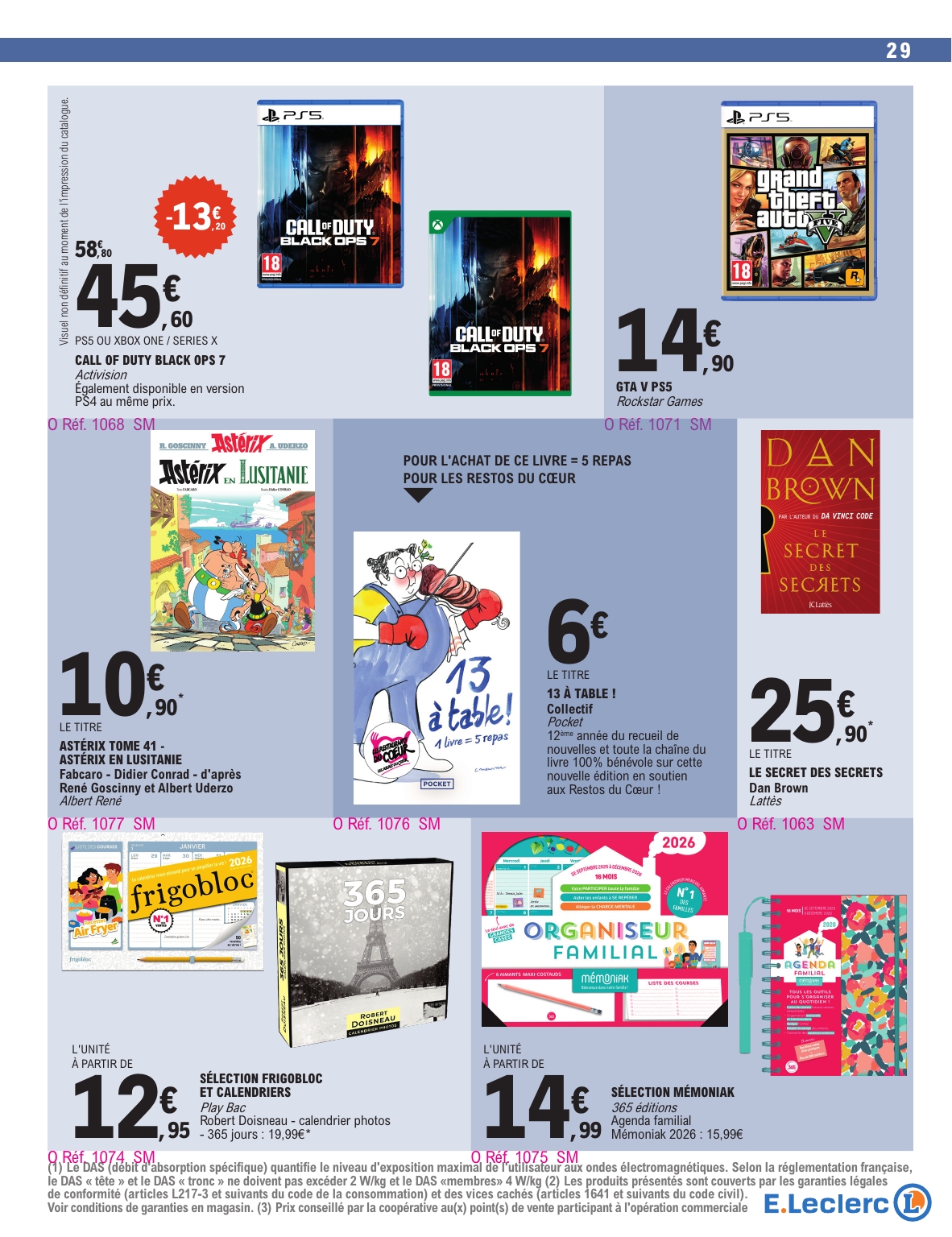 e-leclerc - Catalogue E.Leclerc valable du 16/12 au 27/12 - page: 29
