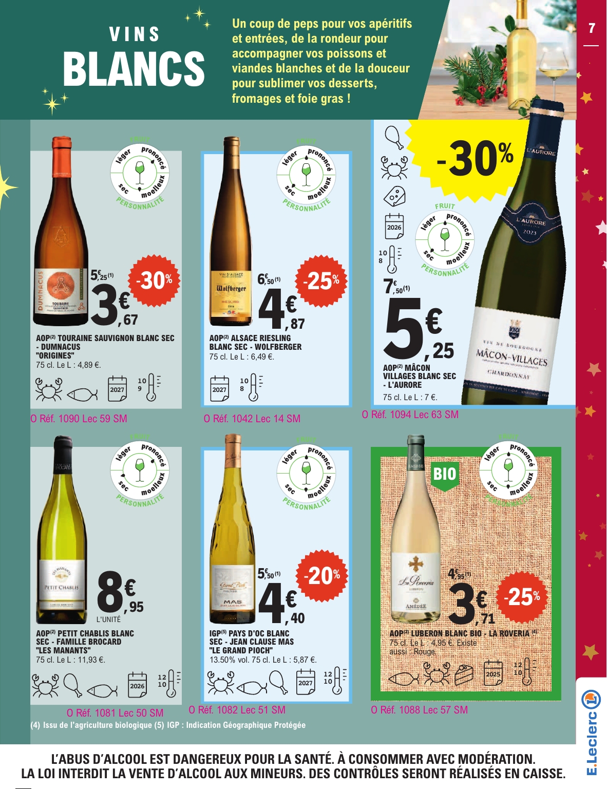 e-leclerc - Catalogue E.Leclerc - Cave de Noel valable du 09/12 au 20/12 - page: 7