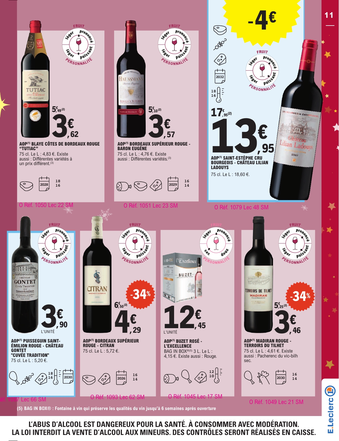 e-leclerc - Catalogue E.Leclerc - Cave de Noel valable du 09/12 au 20/12 - page: 11