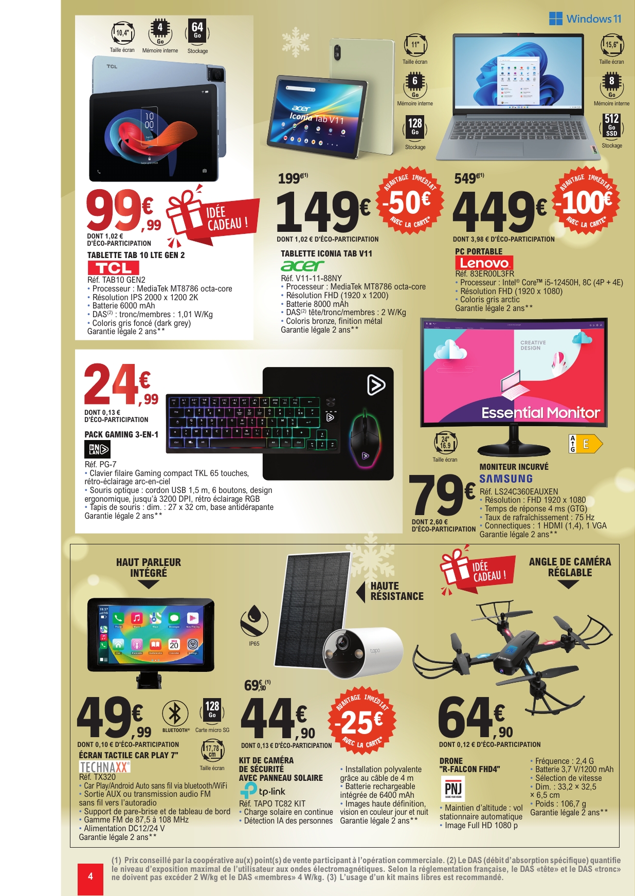 e-leclerc - Catalogue E.Leclerc - Bons Plans Noël valable du 09/12 au 24/12 - page: 4