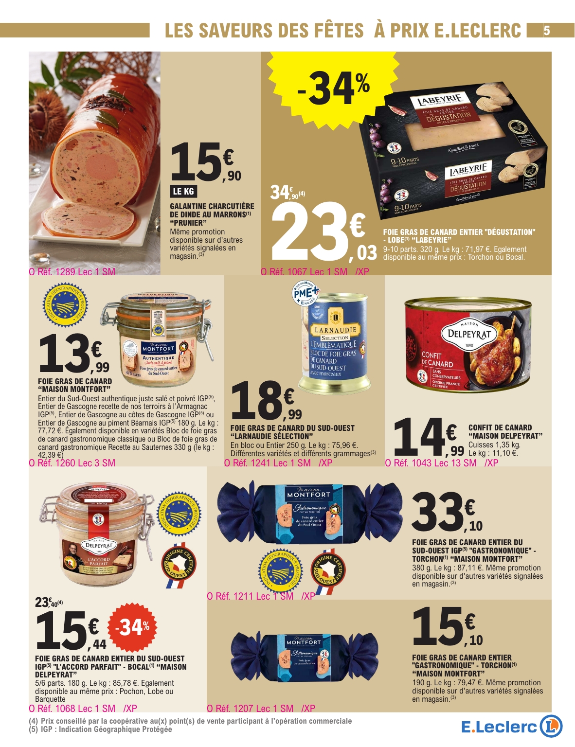 e-leclerc - Catalogue E.Leclerc - Réveillonner valable du 23/12 au 03/01 - page: 5
