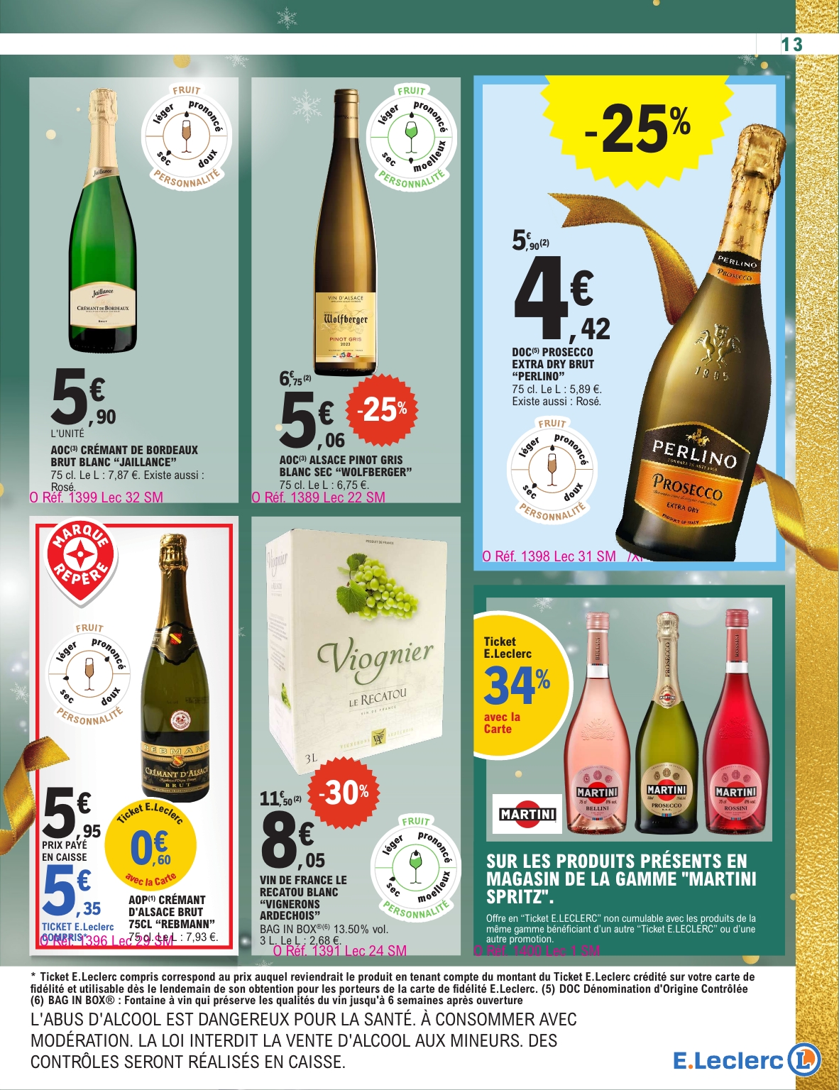 e-leclerc - Catalogue E.Leclerc - Réveillonner valable du 23/12 au 03/01 - page: 13