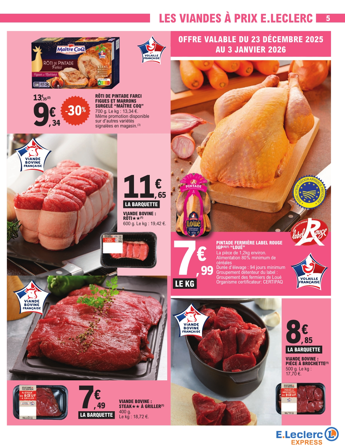 e-leclerc - Catalogue E.Leclerc - Express valable du 23/12 au 03/01 - page: 5