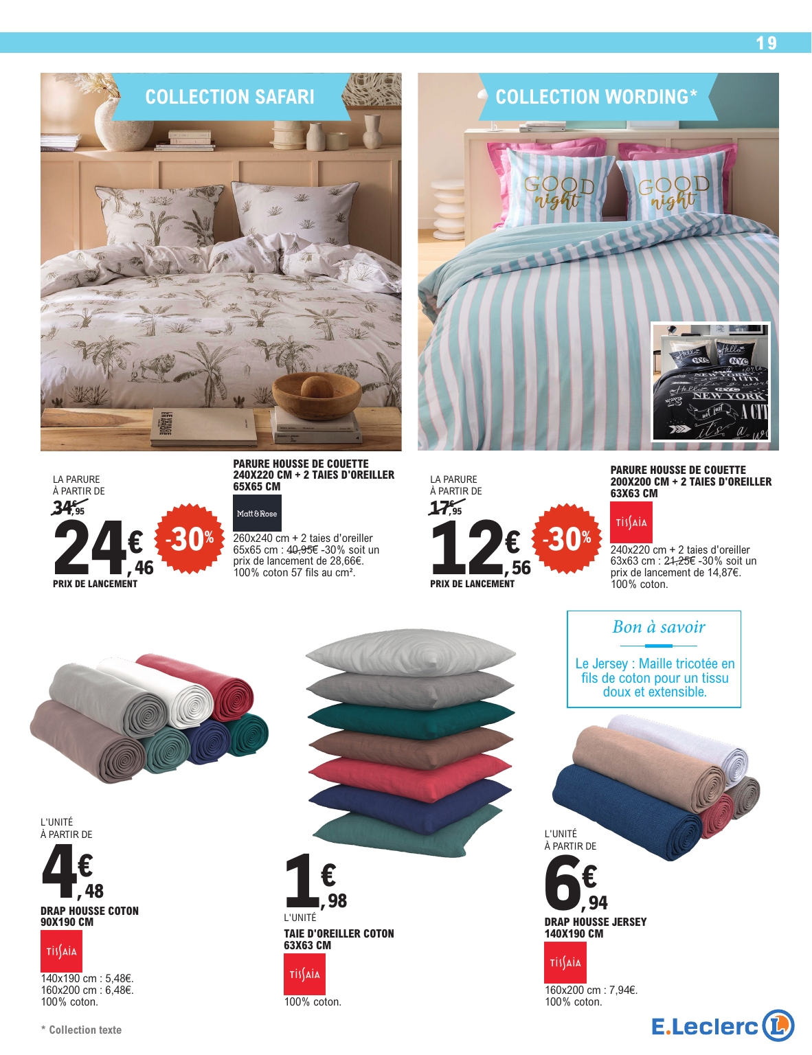 e-leclerc - Catalogue E.Leclerc - Spécial Blanc valable du 26/12 au 10/01 - page: 19