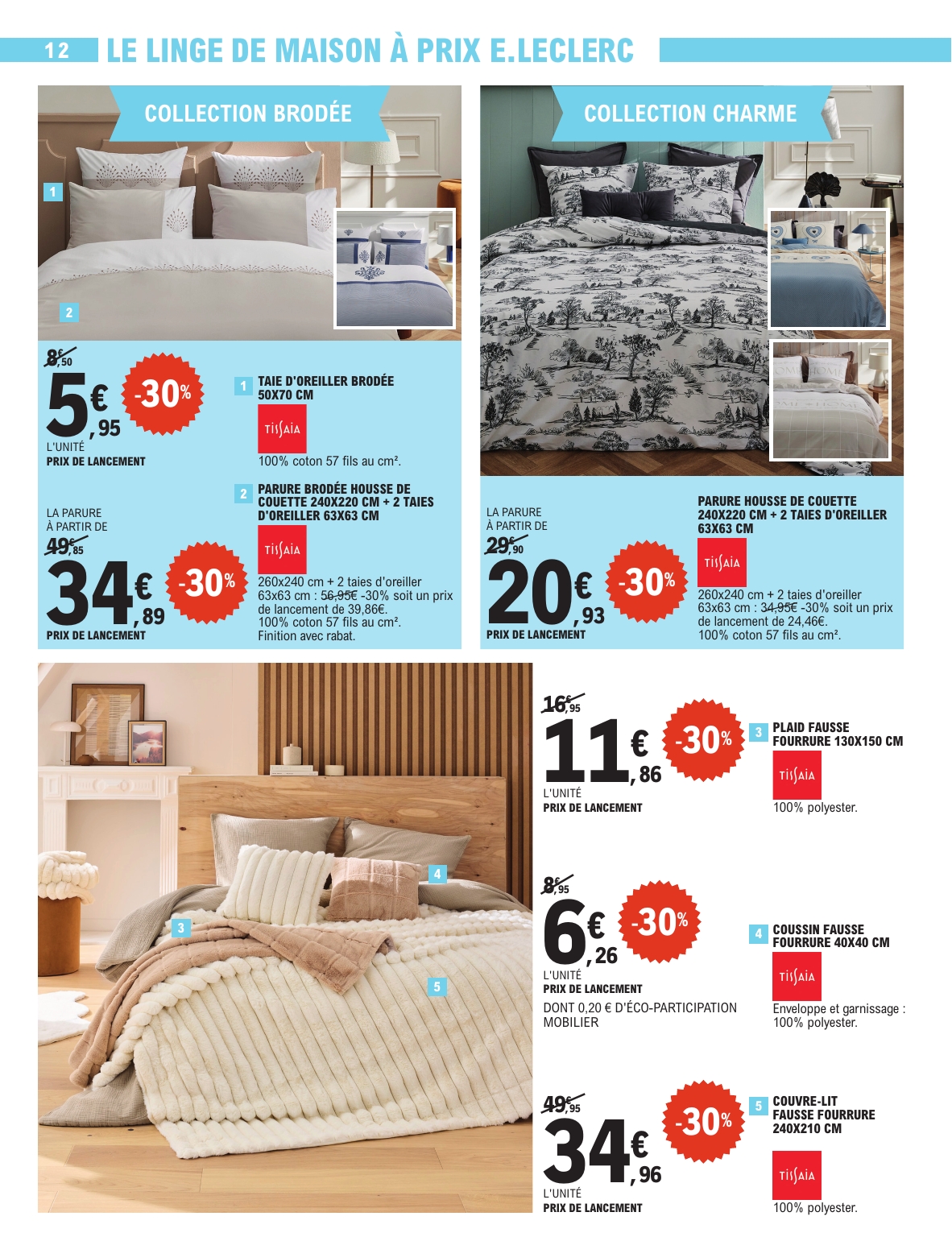 e-leclerc - Catalogue E.Leclerc - Spécial Blanc valable du 26/12 au 10/01 - page: 12
