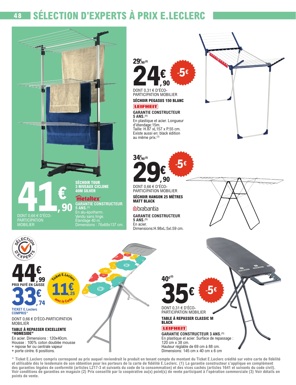 e-leclerc - Catalogue E.Leclerc - Spécial Blanc valable du 26/12 au 10/01 - page: 48