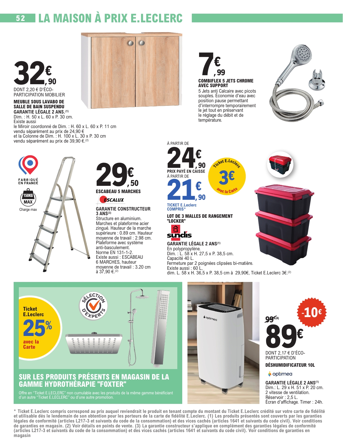 e-leclerc - Catalogue E.Leclerc - Spécial Blanc valable du 26/12 au 10/01 - page: 52