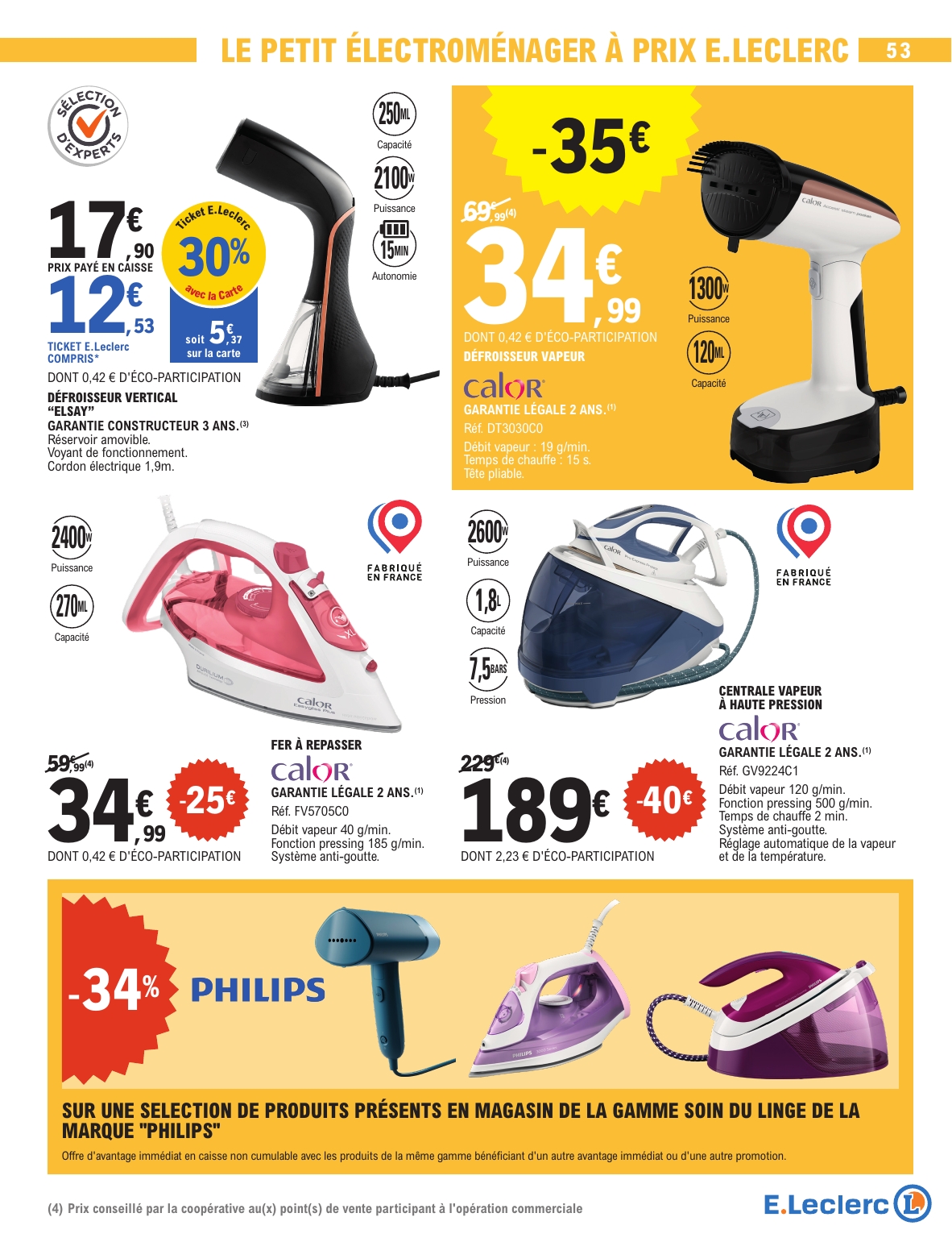 e-leclerc - Catalogue E.Leclerc - Spécial Blanc valable du 26/12 au 10/01 - page: 53