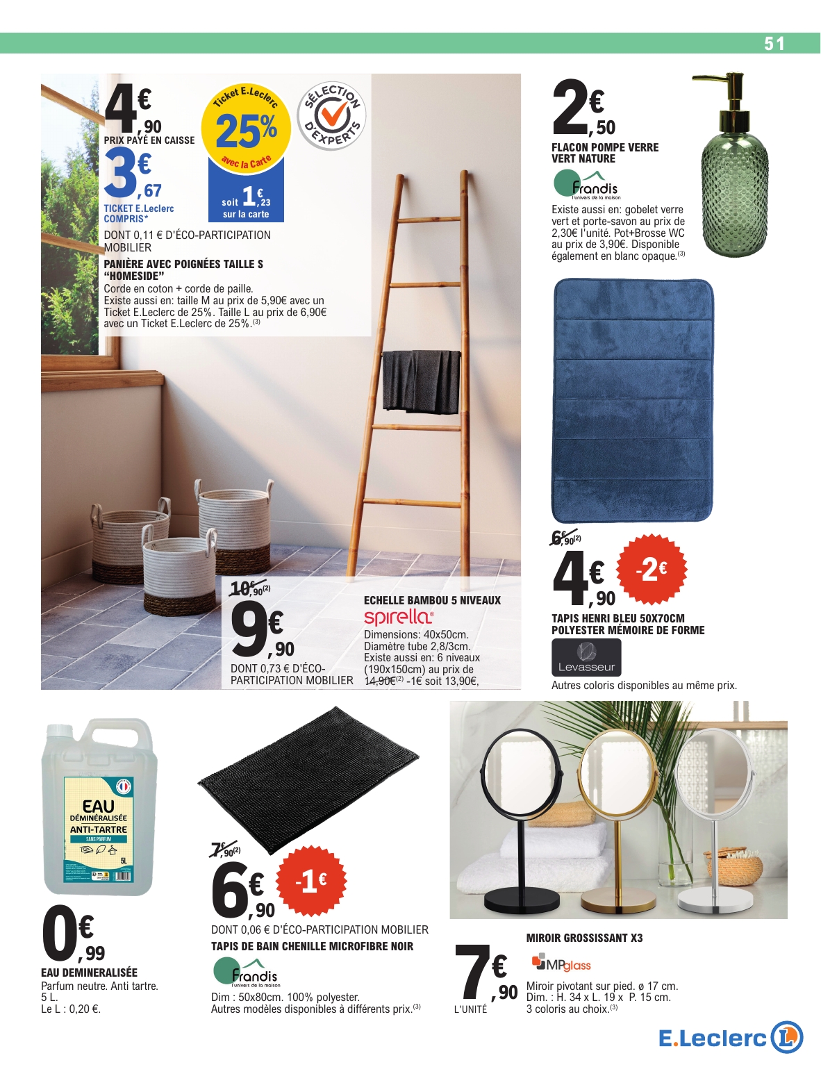 e-leclerc - Catalogue E.Leclerc - Spécial Blanc valable du 26/12 au 10/01 - page: 51