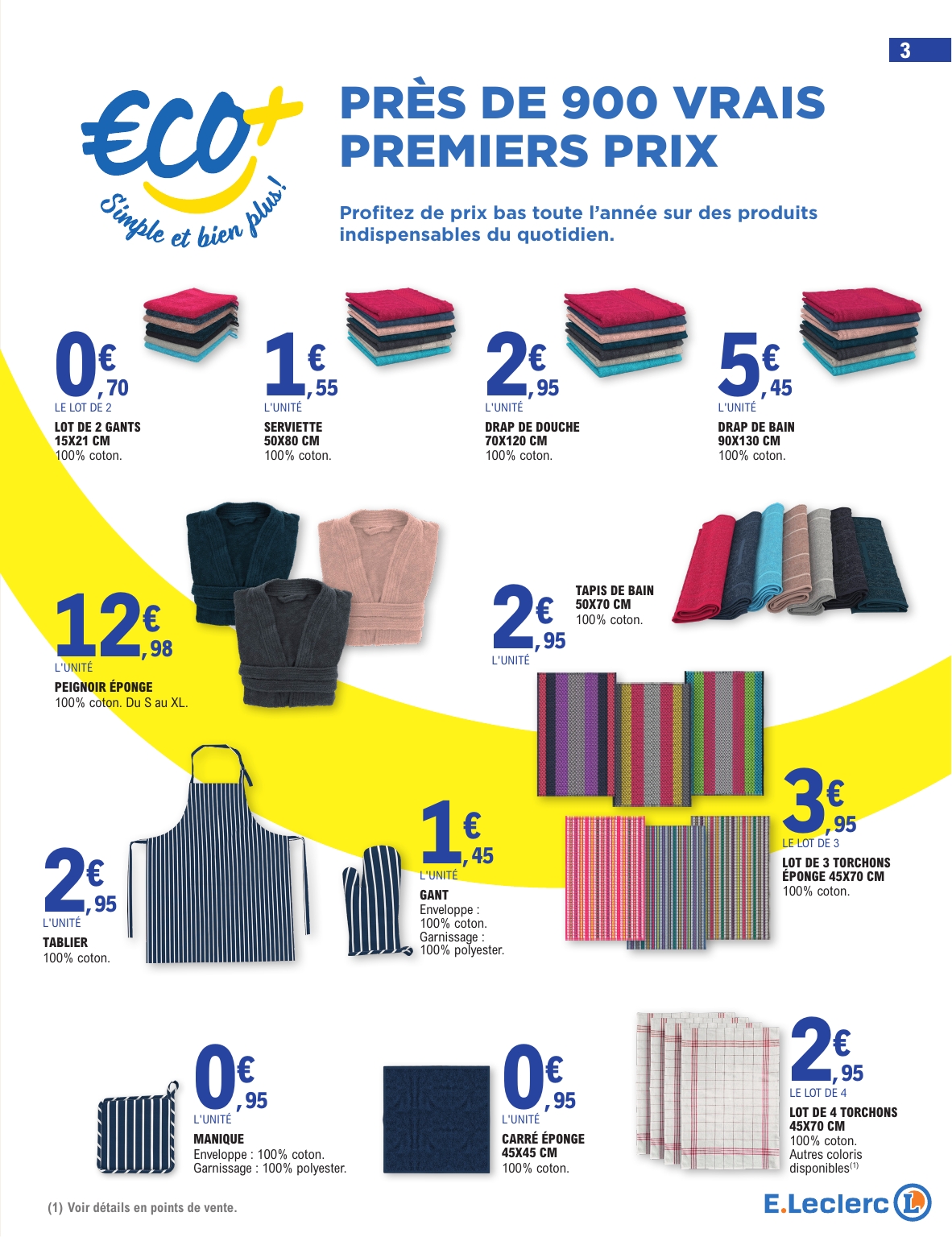 e-leclerc - Catalogue E.Leclerc - Spécial Blanc valable du 26/12 au 10/01 - page: 3