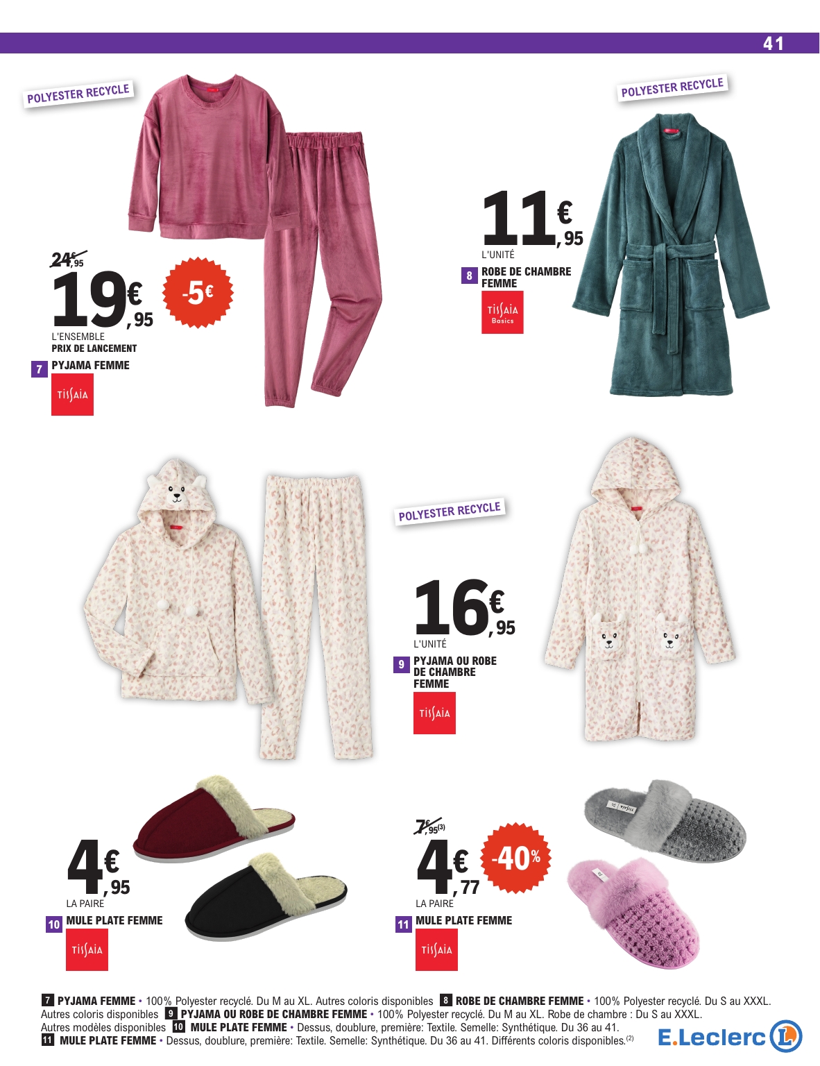 e-leclerc - Catalogue E.Leclerc - Spécial Blanc valable du 26/12 au 10/01 - page: 41