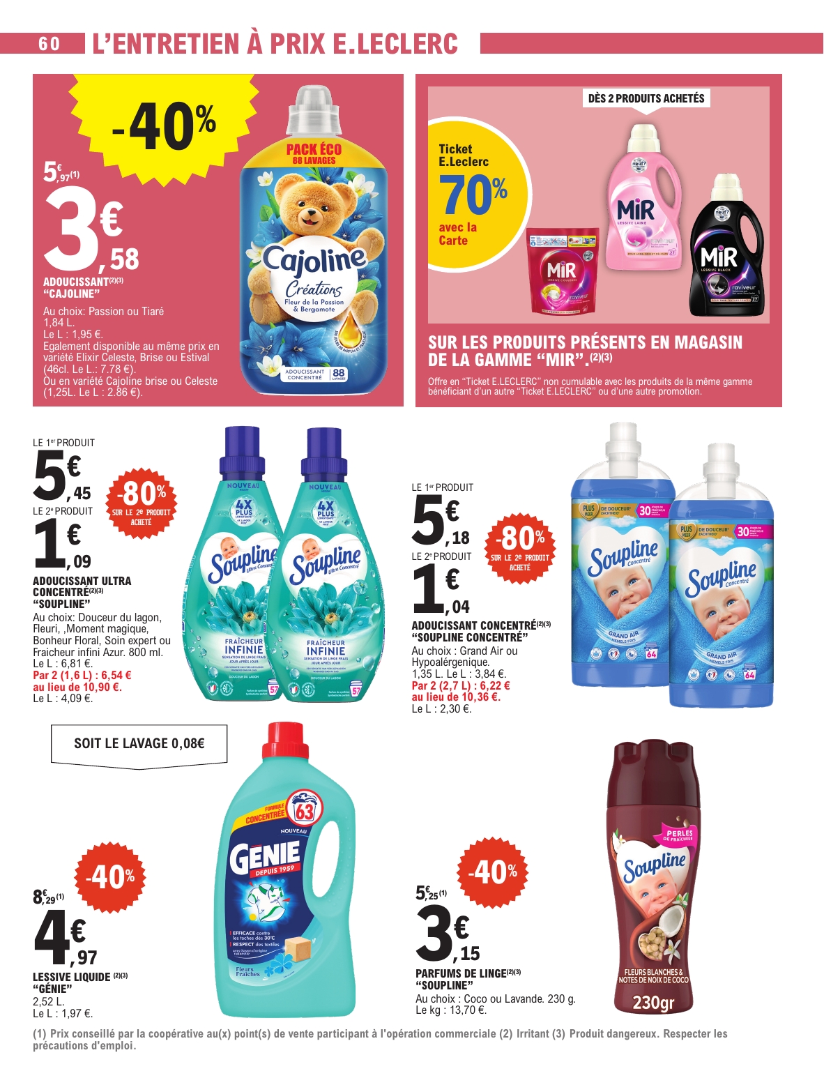 e-leclerc - Catalogue E.Leclerc - Spécial Blanc valable du 26/12 au 10/01 - page: 60