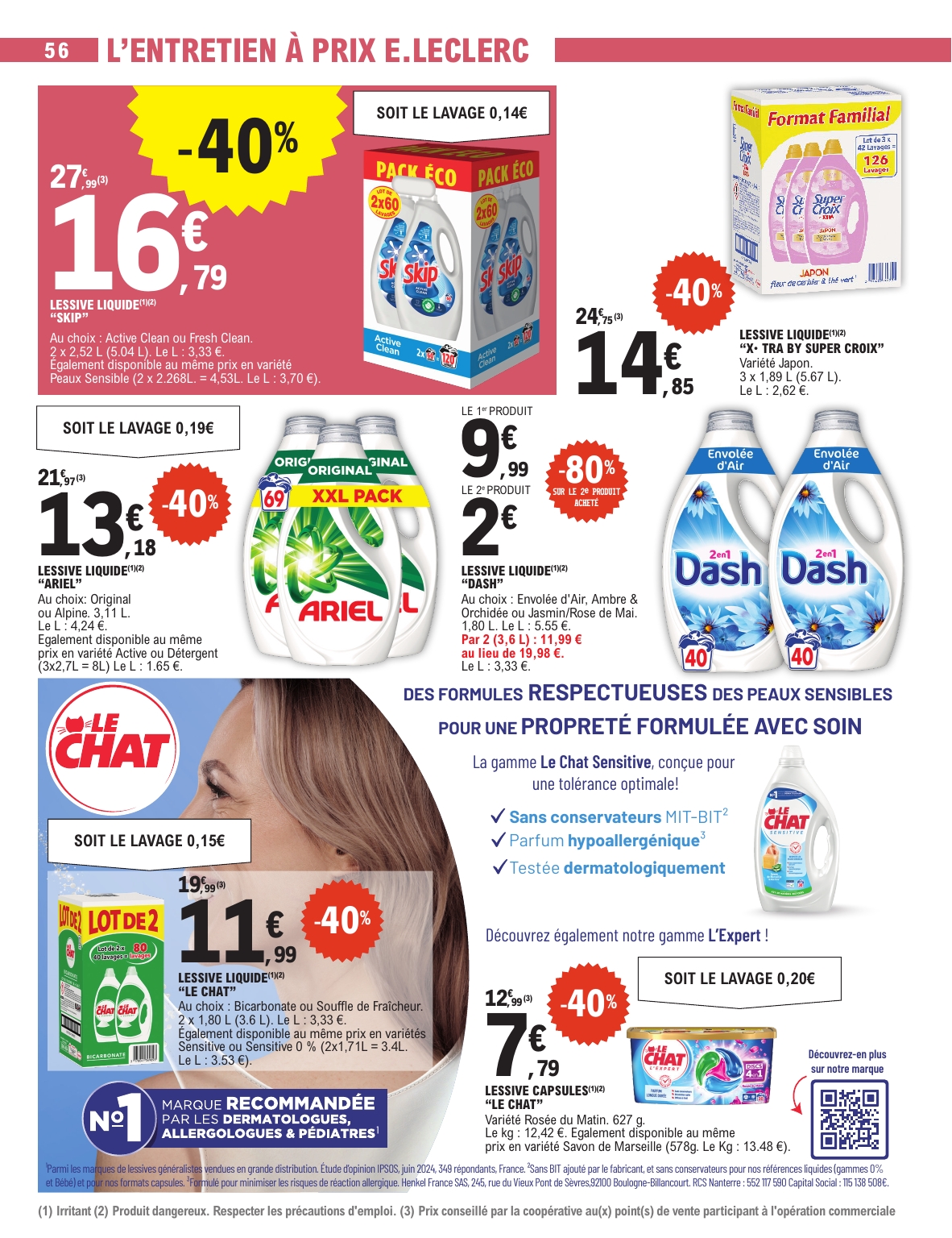 e-leclerc - Catalogue E.Leclerc - Spécial Blanc valable du 26/12 au 10/01 - page: 56