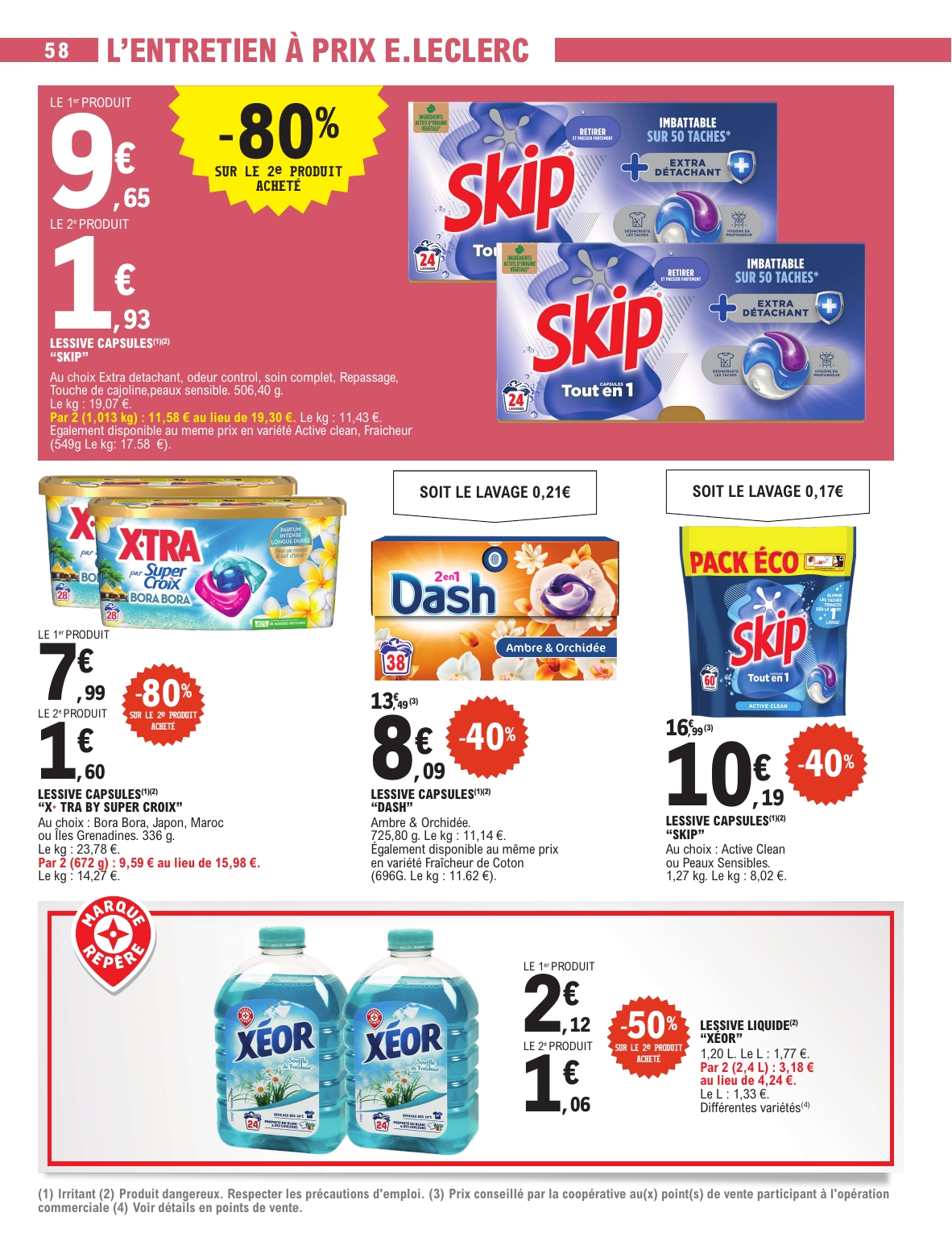 e-leclerc - Catalogue E.Leclerc - Spécial Blanc valable du 26/12 au 10/01 - page: 58