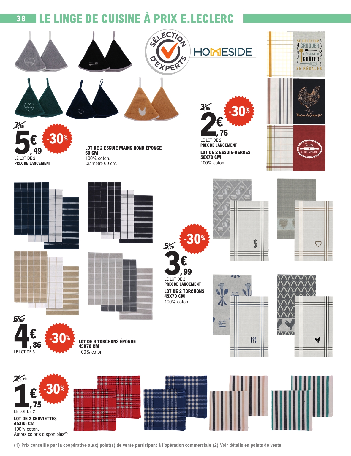 e-leclerc - Catalogue E.Leclerc - Spécial Blanc valable du 26/12 au 10/01 - page: 38