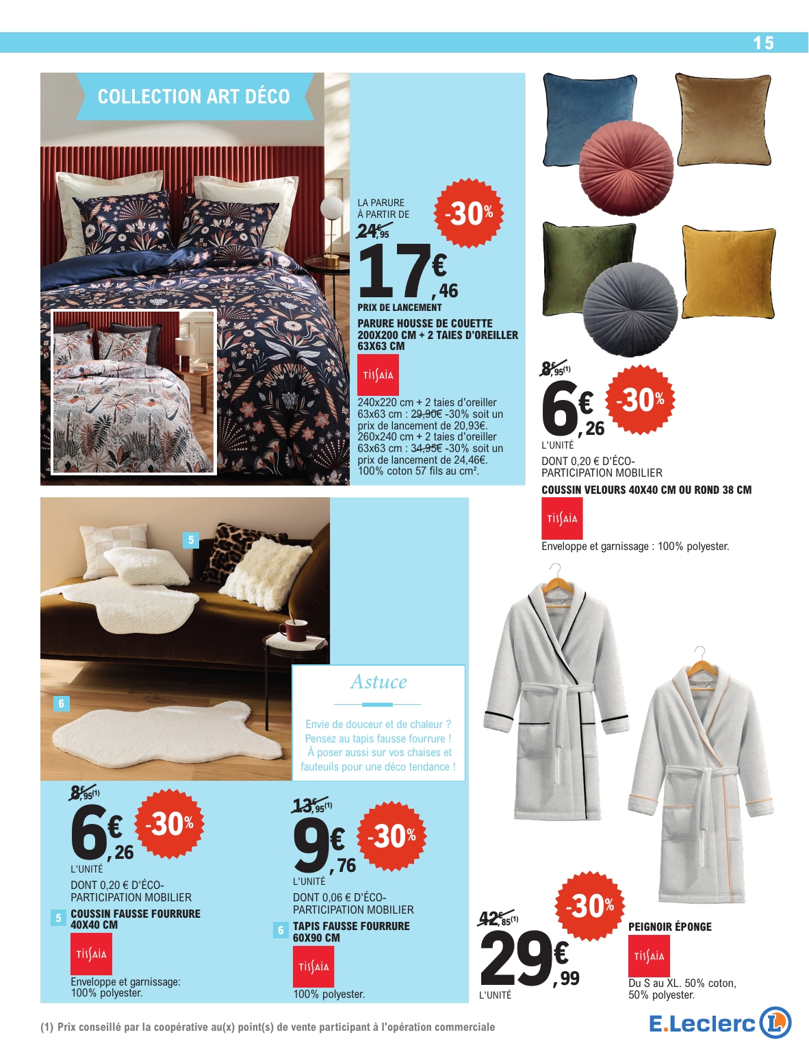 e-leclerc - Catalogue E.Leclerc - Spécial Blanc valable du 26/12 au 10/01 - page: 15