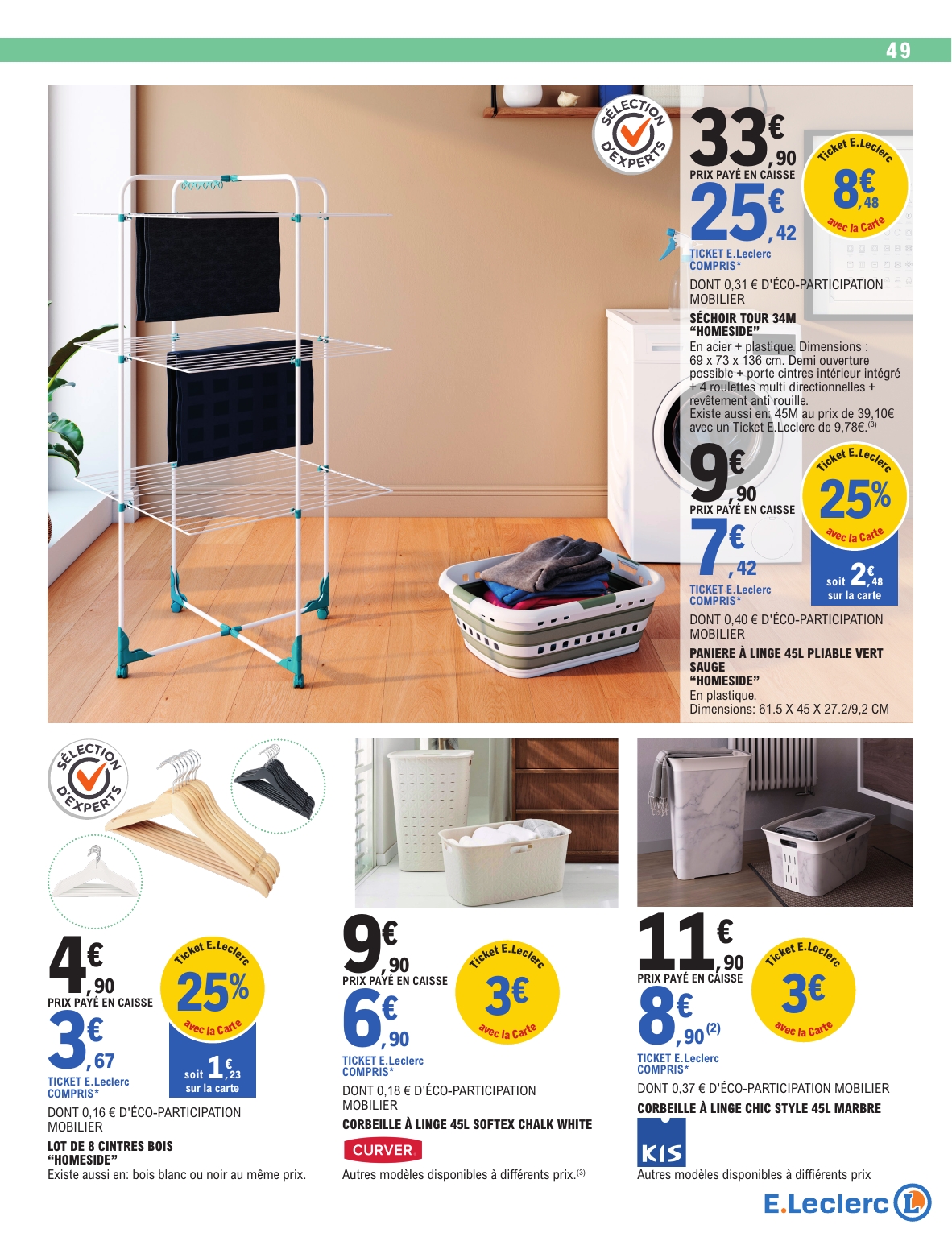 e-leclerc - Catalogue E.Leclerc - Spécial Blanc valable du 26/12 au 10/01 - page: 49