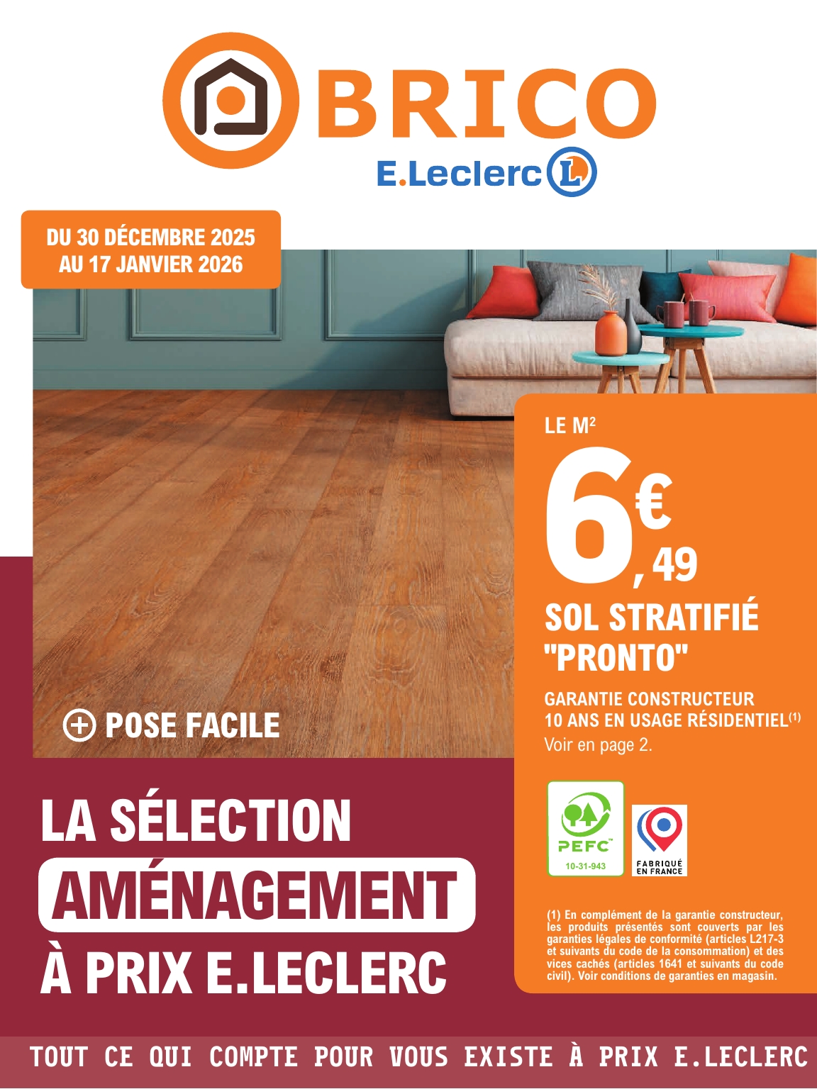 e-leclerc - Catalogue E.Leclerc - Brico valable du 30/12 au 17/01