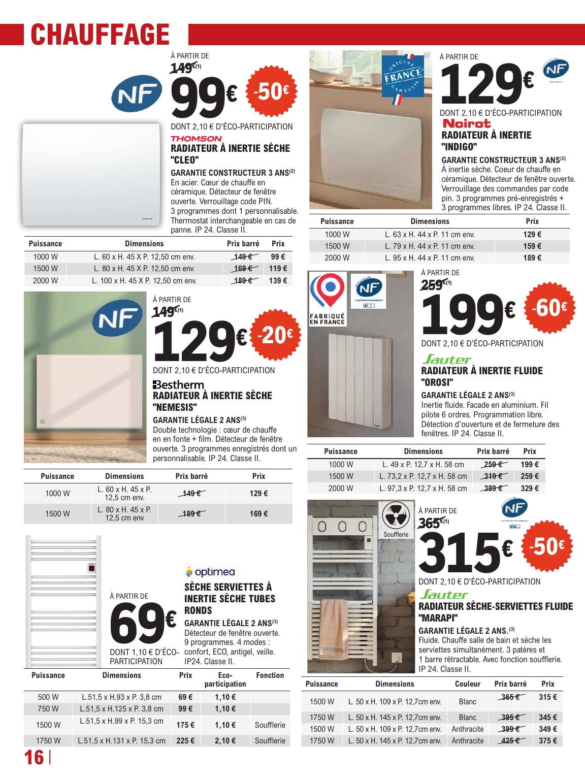 e-leclerc - Catalogue E.Leclerc - Brico valable du 30/12 au 17/01 - page: 16