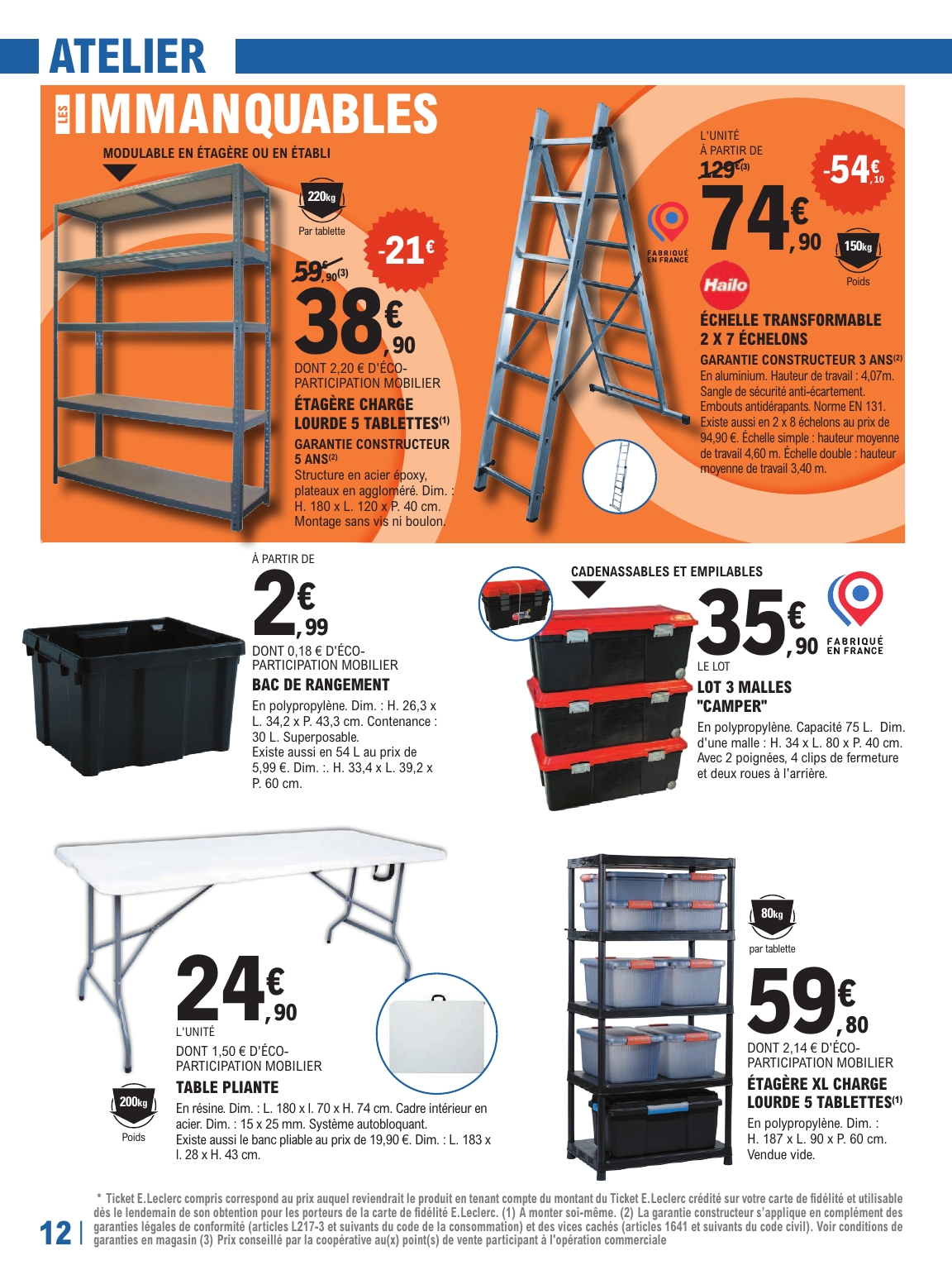e-leclerc - Catalogue E.Leclerc - Brico valable du 30/12 au 17/01 - page: 12