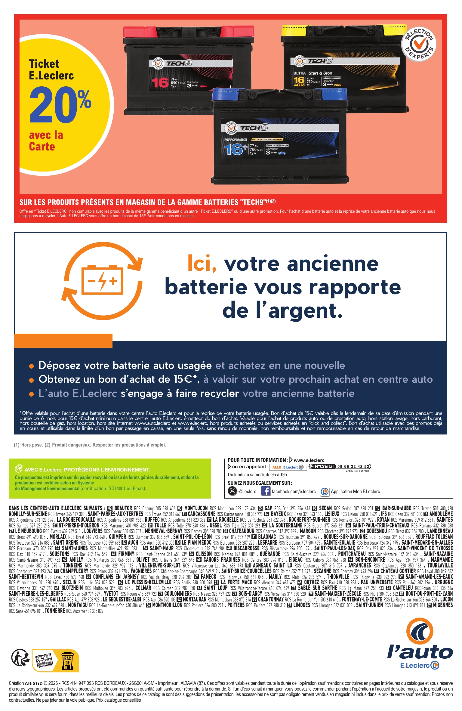 e-leclerc - Catalogue E.Leclerc - L'auto valable du 06/01 au 24/01 - page: 8