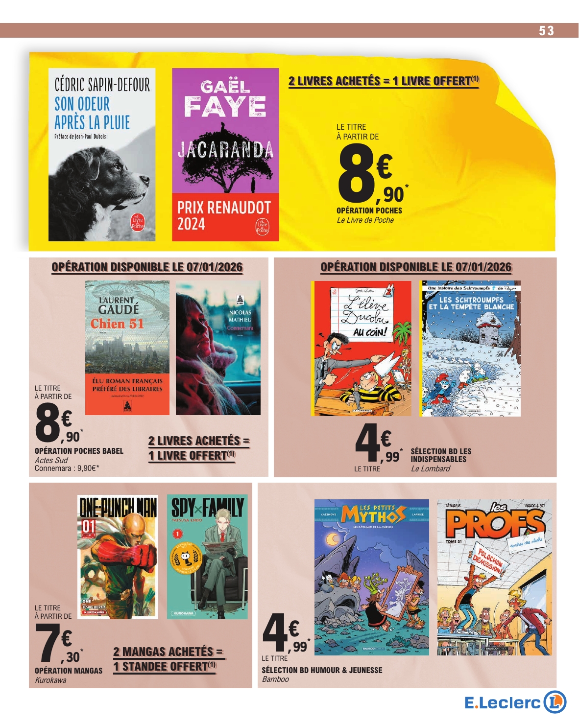 e-leclerc - Catalogue E.Leclerc valable du 06/01 au 17/01 - page: 53