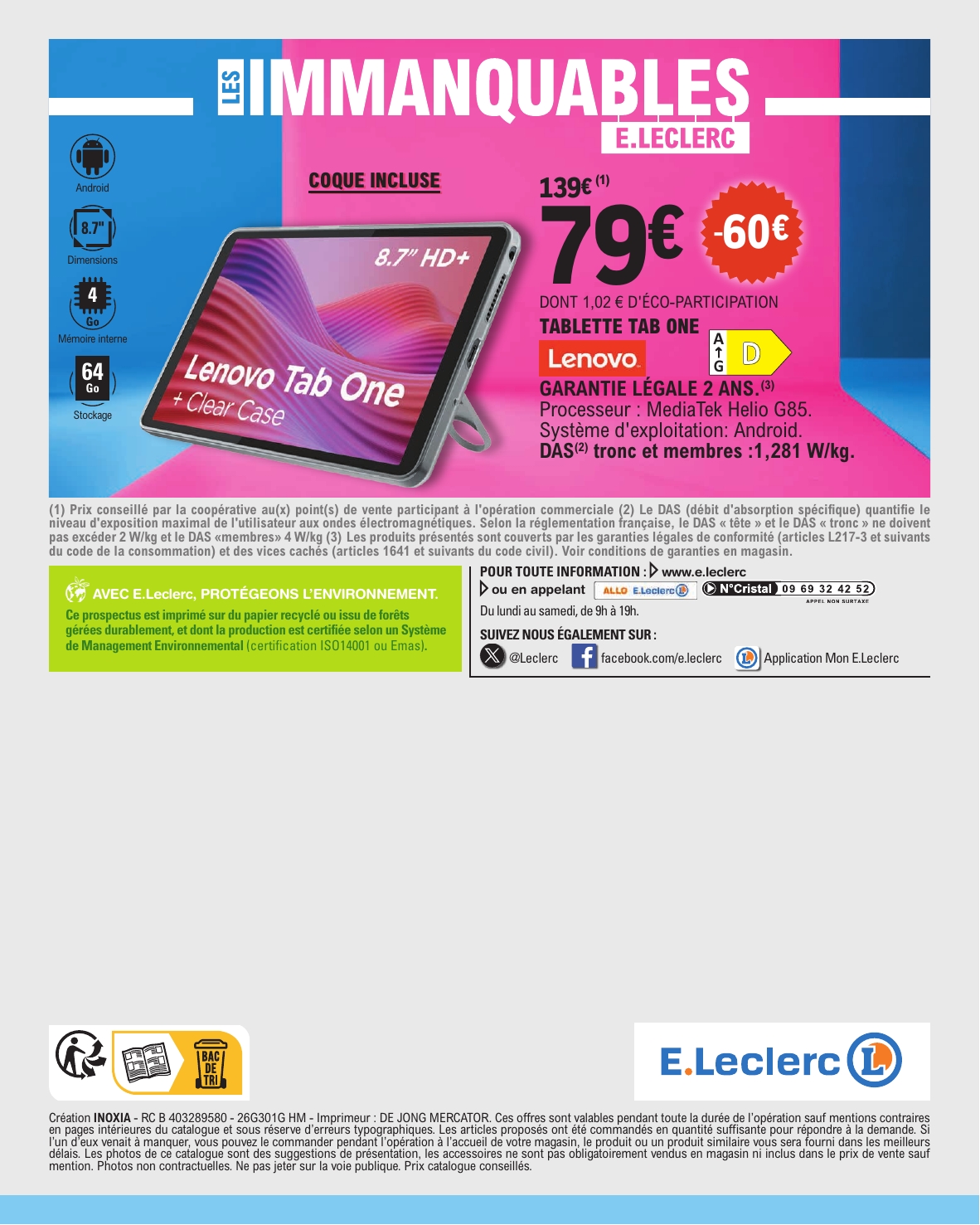 e-leclerc - Catalogue E.Leclerc valable du 06/01 au 17/01 - page: 56