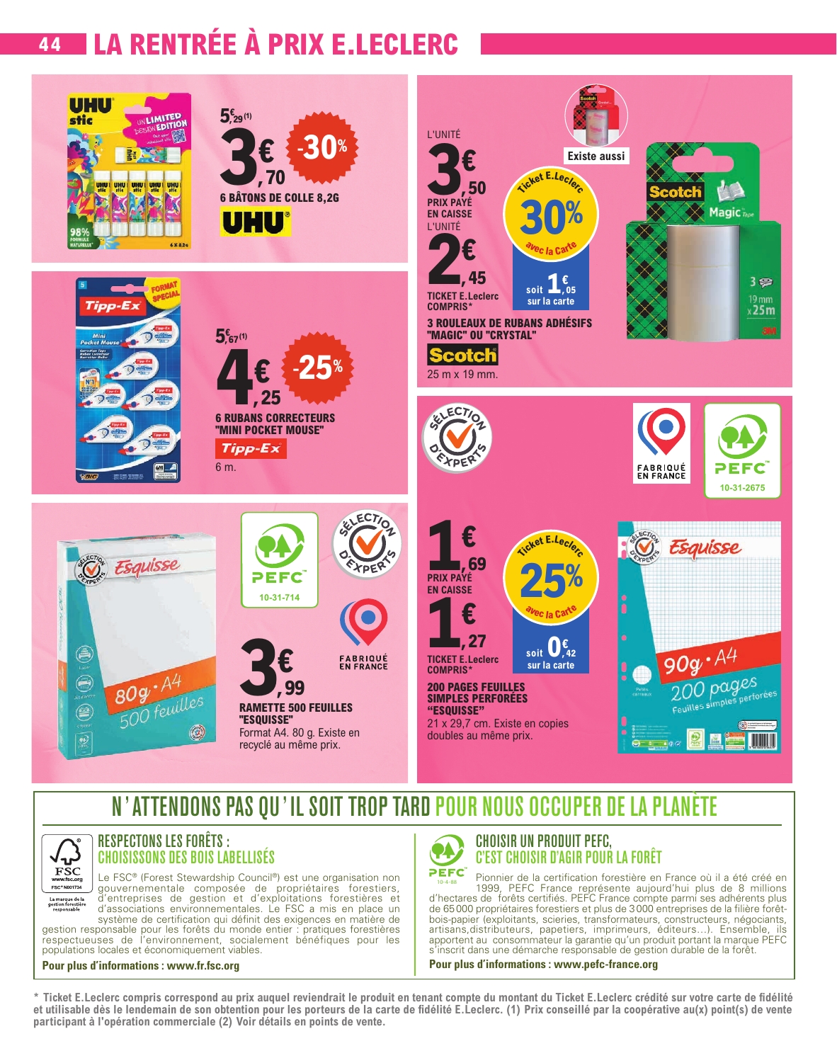 e-leclerc - Catalogue E.Leclerc valable du 06/01 au 17/01 - page: 44